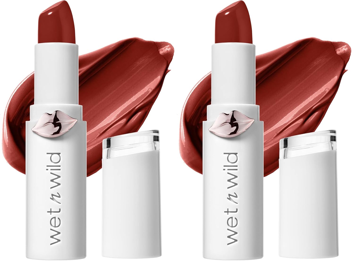 wet n wild Mega Last High-Shine Lipstick Lip Color, Infused with Seed Oils For a Nourishing High-Shine, Buildable & Blendable Creamy Color, Cruelty-Free & Vegan - Pinky Ring