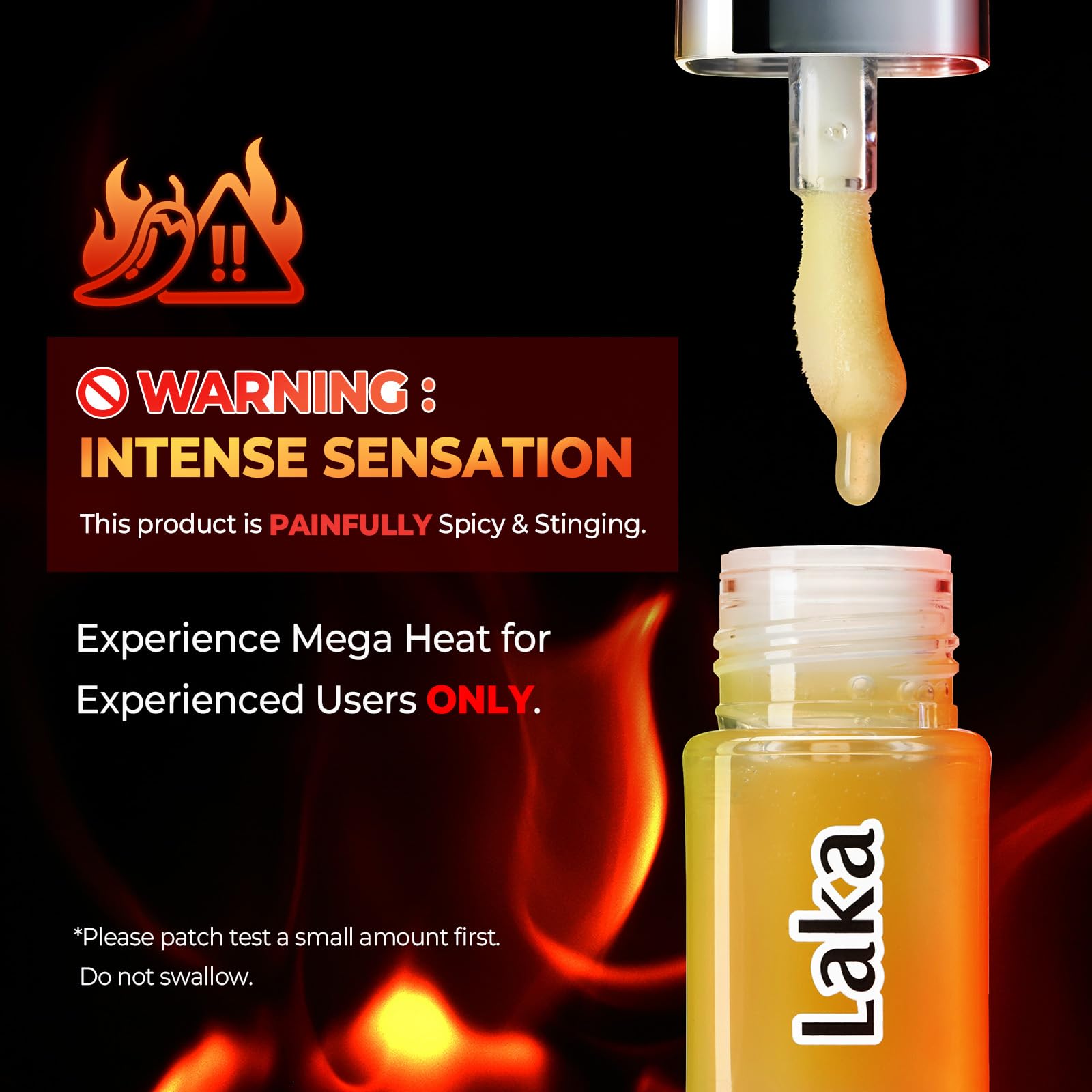 Laka Spicy Lip Plumper - Maximum Extra Strength, 4g/0.14oz | Clear Lip Gloss for Intense Volumizing, High-Shine Finish, Non-Sticky, Hydrating | K-Beauty