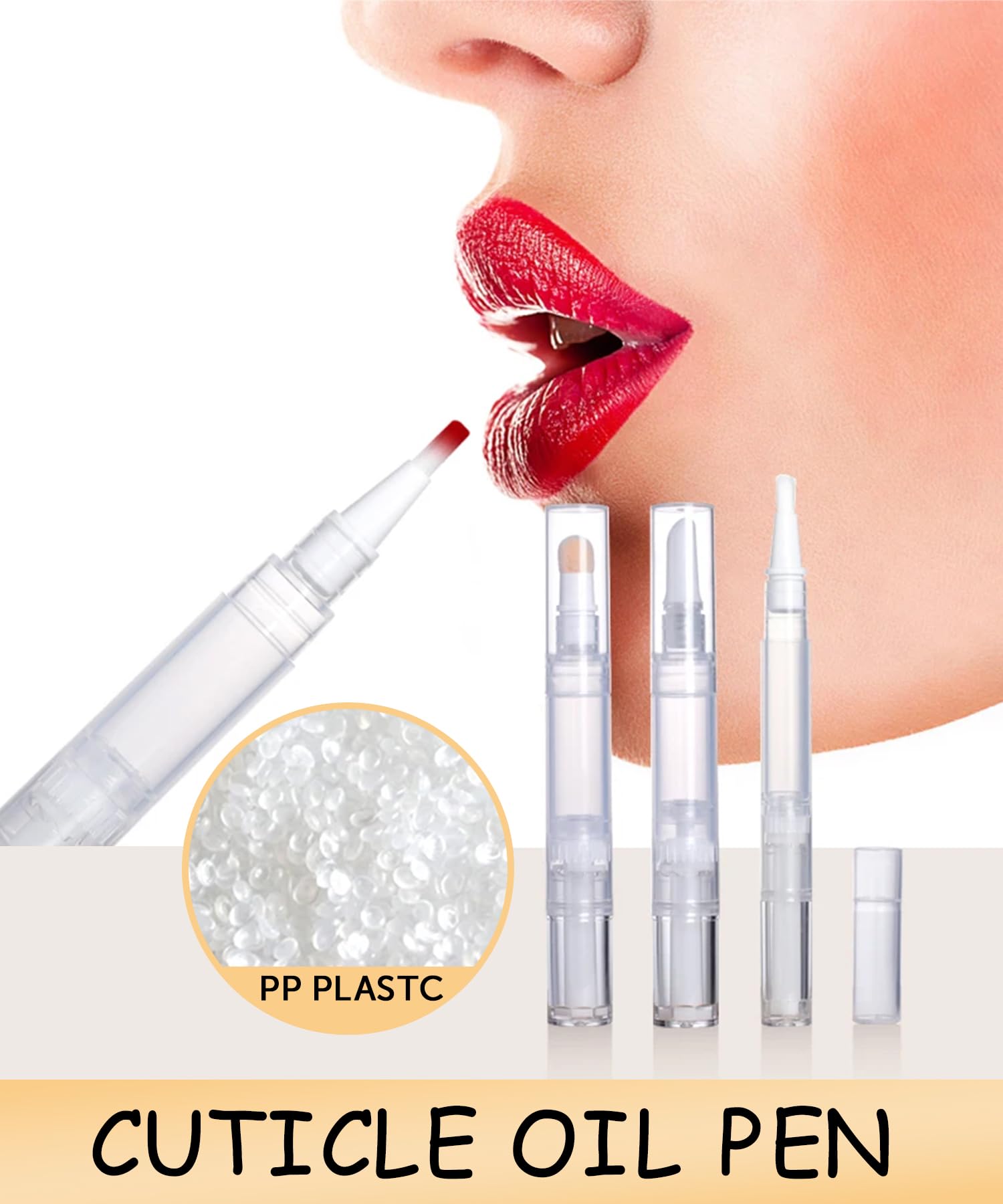 uadbau 6 Pcs 3ml Empty Cuticle Oil Pen with 4 Pcs Transfer Pipettes - Transparent Nail Oil Twist Pens with Brush Tip for Nail Oil, Eyelash Growth Liquid, Cosmetic Lip Gloss Container Applicators