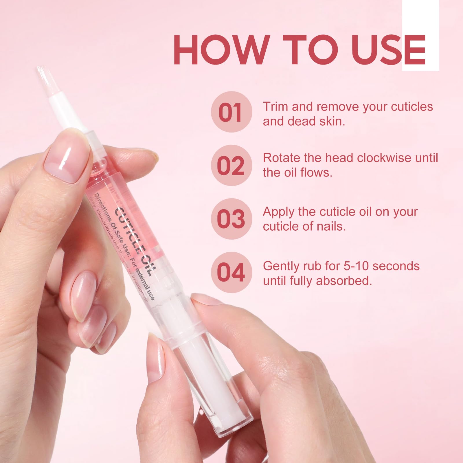 PEACECOLOR 16Pcs Cuticle Oil Pen for Nails Portable Nail Moist Nail Strengthener Nails Care Kit for Treatment Care Nail Softener and Strengthener