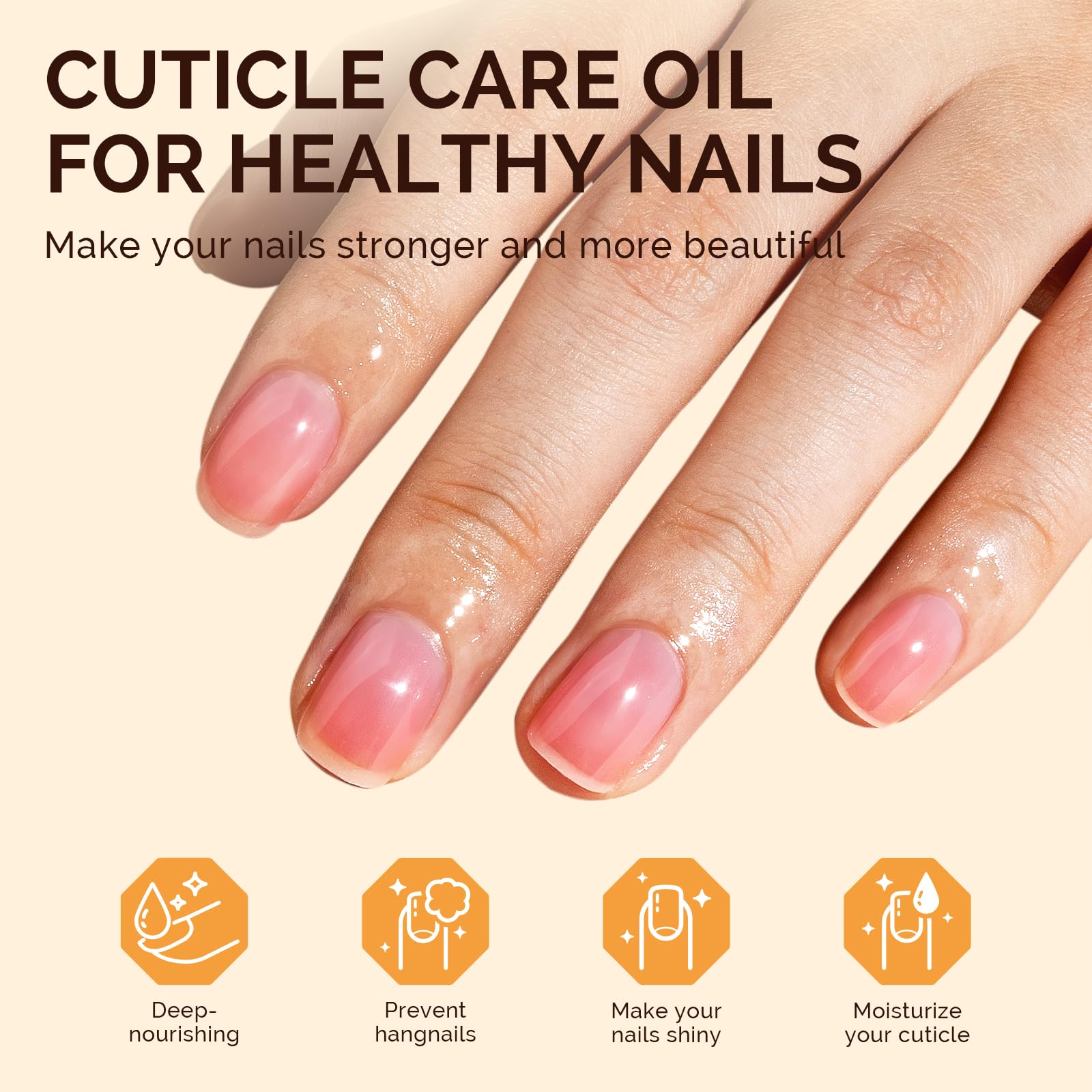 MelodySusie 6Pcs Cuticle Oil Pen Set,Nail Moisturizing Cuticle Oil Enriched with Vitamin E,Softens and Repairs Cuticles,Nail Strengthener,Protects Damaged Skin,Thin Nails,for Home and Salon Use
