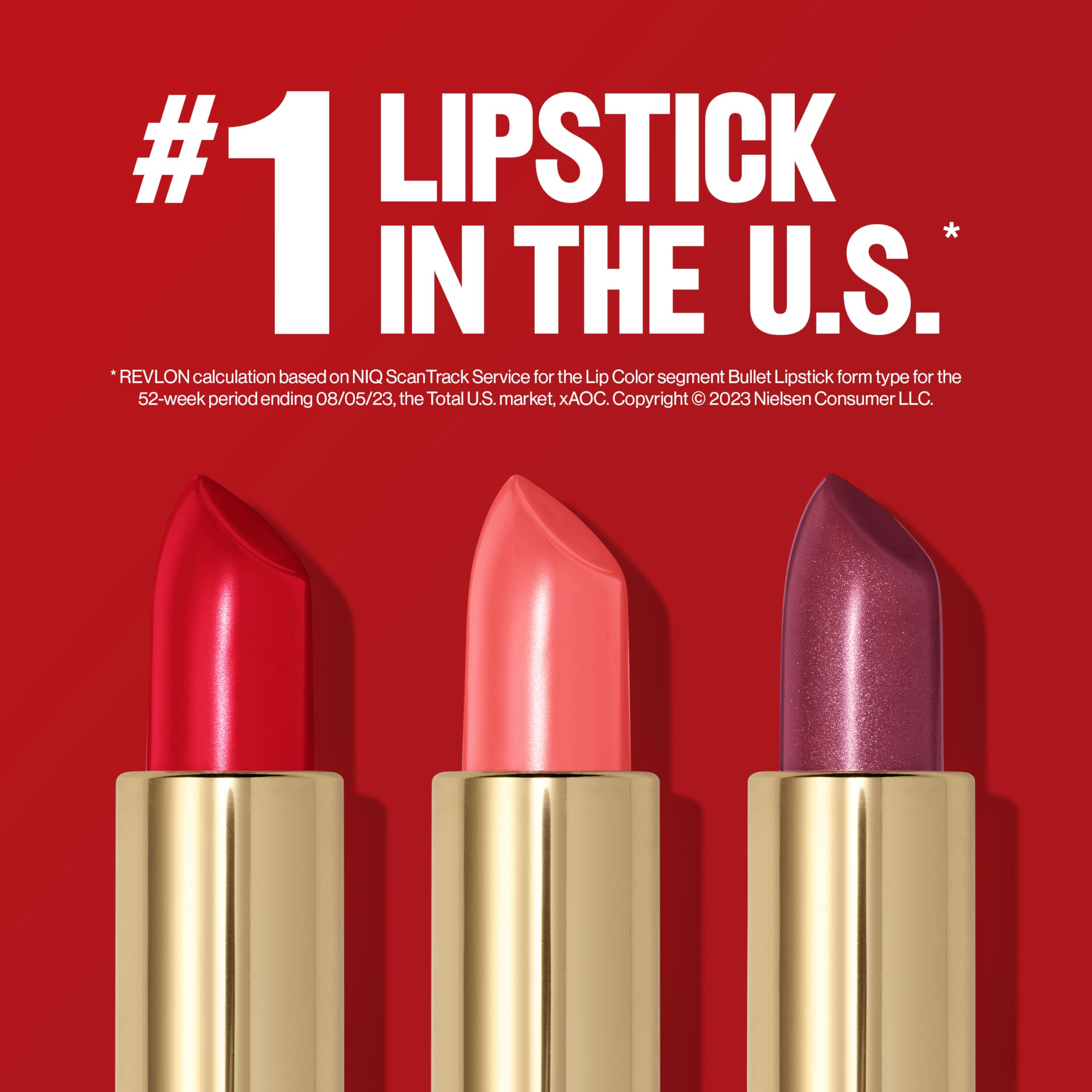 Revlon Super Lustrous Lipstick, Creamy Formula For Soft, Fuller-Looking Lips, Moisturized Feel, 130 Rose Velvet, 0.15 oz