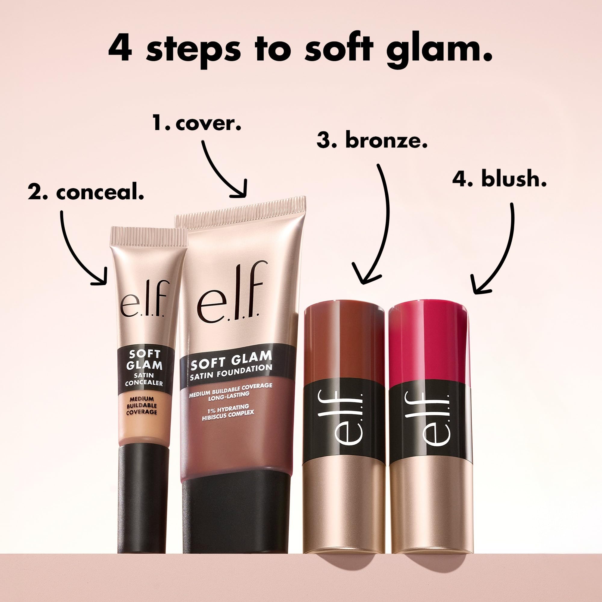 e.l.f. Soft Glam Cream Blush Stick, Buildable Cream Blush for A Natural Flush & Satin Finish, Made with Shea Butter, Vegan & Cruelty-Free, Muted Mauve