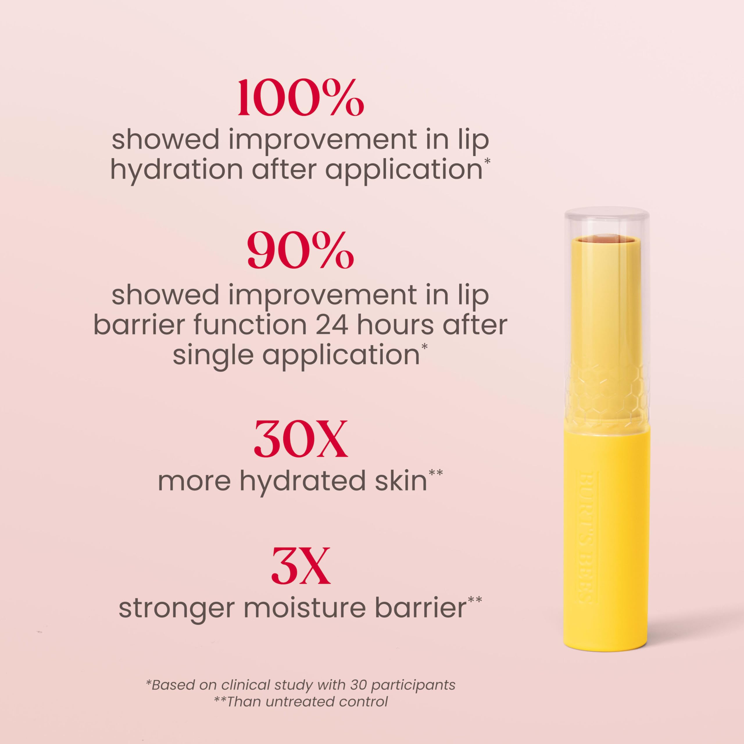 Burt’s Bees Tinted Boosted Balm, Misty Mauve, Hydrating Tinted Lip Balm with Vitamin C, E, and F Core, 24 Hour Lip Moisturizer with Responsibly Sourced Beeswax, 100% Natural Origin, 1 Count, 0.16oz