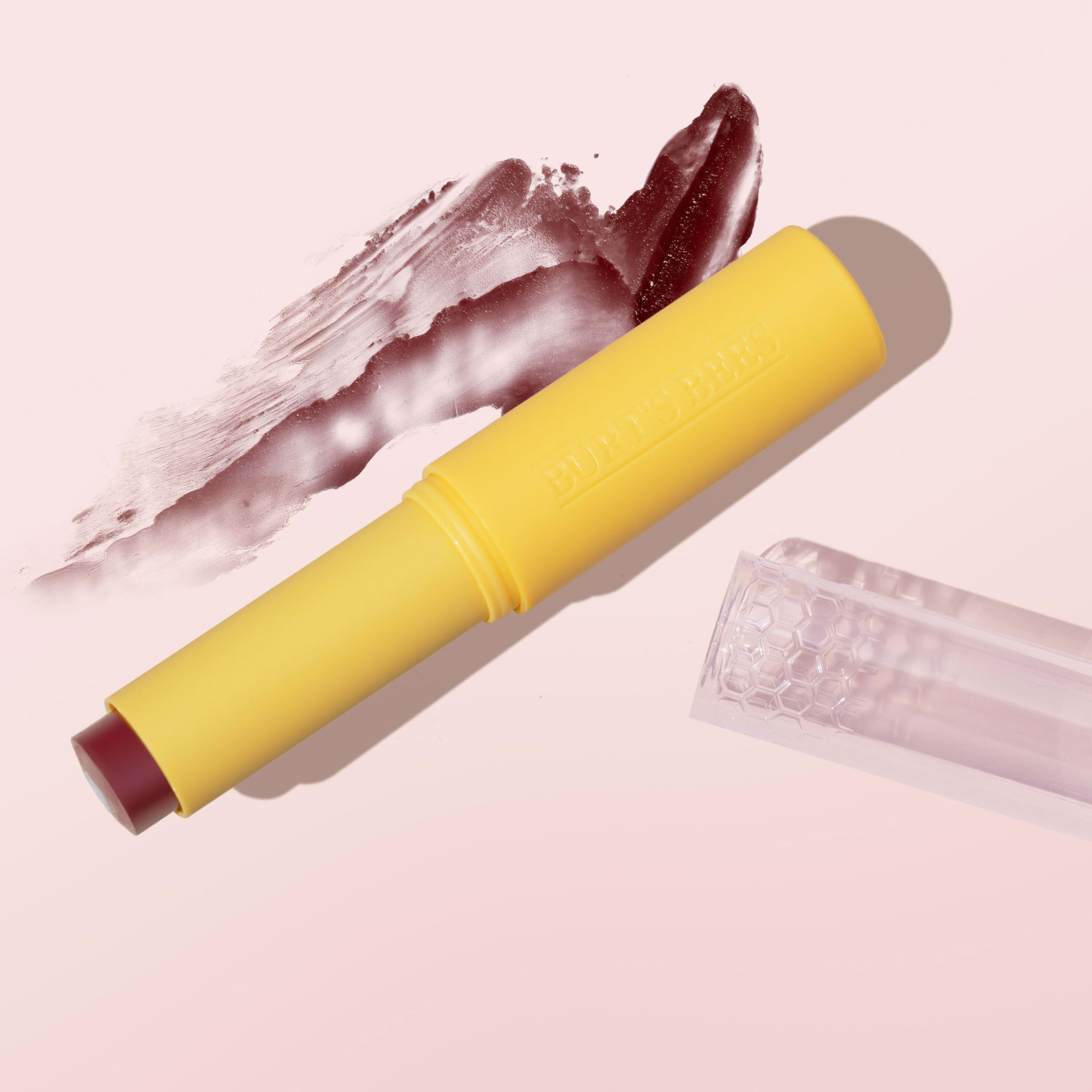 Burt’s Bees Tinted Boosted Balm, Misty Mauve, Hydrating Tinted Lip Balm with Vitamin C, E, and F Core, 24 Hour Lip Moisturizer with Responsibly Sourced Beeswax, 100% Natural Origin, 1 Count, 0.16oz