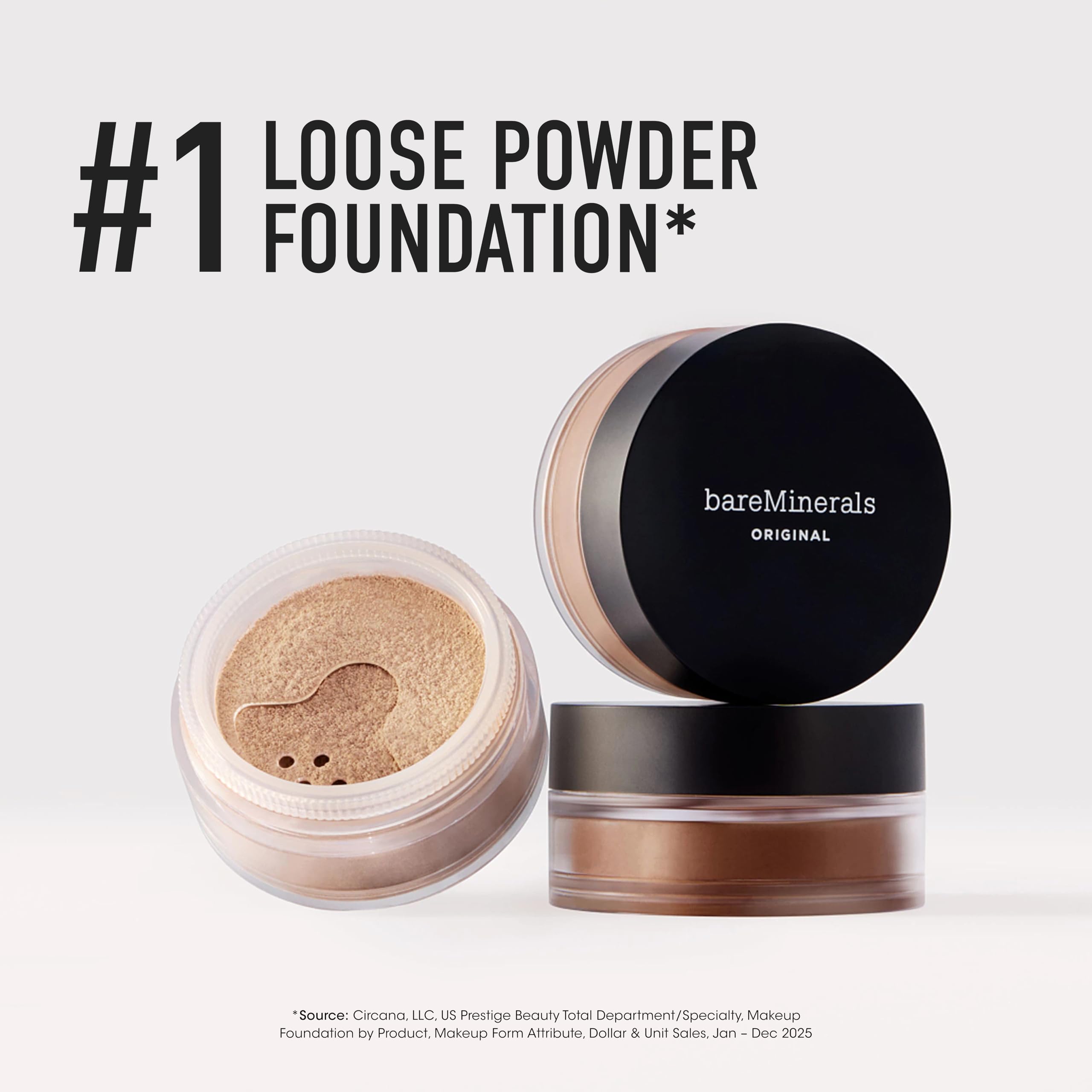 Original Loose Powder Foundation SPF 15, Medium Beige 12, Vegan, Cruelty-Free & Dermatologist-Tested