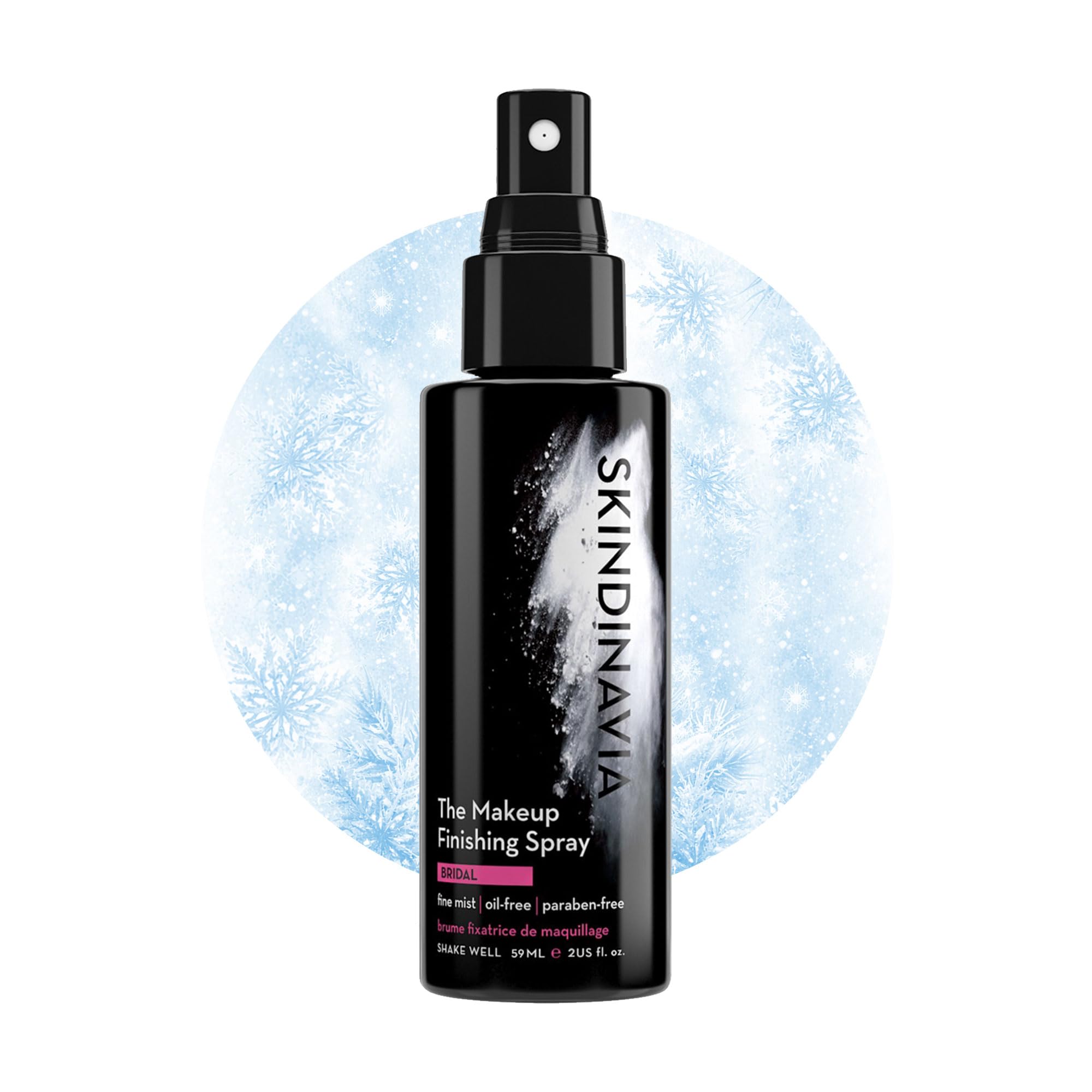 Skindinavia The Makeup Finishing Spray, Bridal Makeup Cooling Setting Spray, All-Day Wear, Long-Lasting Up to 16+ Hours, Heat-Resistant & Waterproof, Wedding Day, Bridal Shower Gift, 2.0 Oz