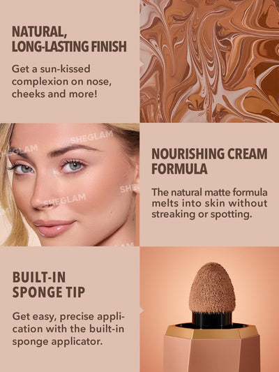 SHEGLAM Sun Beam Matte Liquid Bronzer-Toffee