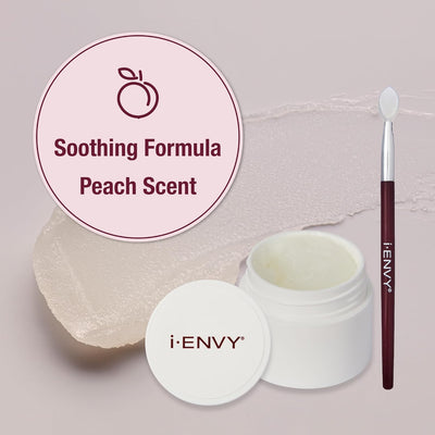 i-ENVY Lash Remover Balm, Eyelash Glue & Bond Cleanser for Fake Lash Clusters, Individuals & Extensions, Gentle Nourishing Peach-Infused Formula with Silicone Applicator, For Sensitive Skin & Eyes