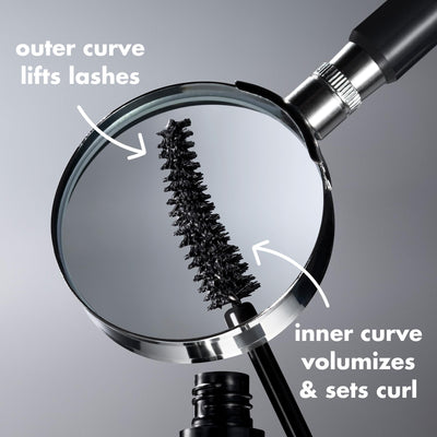 e.l.f. Incredi-Curl Mascara, Volumizing Mascara For A Bold, Lasting, Lifted Curl, Smudge-Resistant Formula, Vegan & Cruelty-Free, Dark Brown