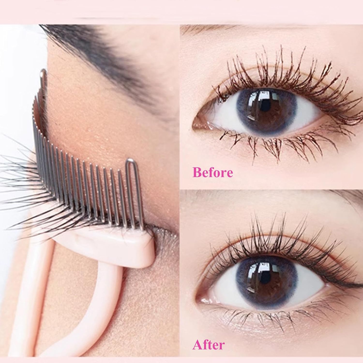 Eyelash Comb Lash Separator Mascara Separator Tool Portable Lash Defining Comb for Makeup Kit