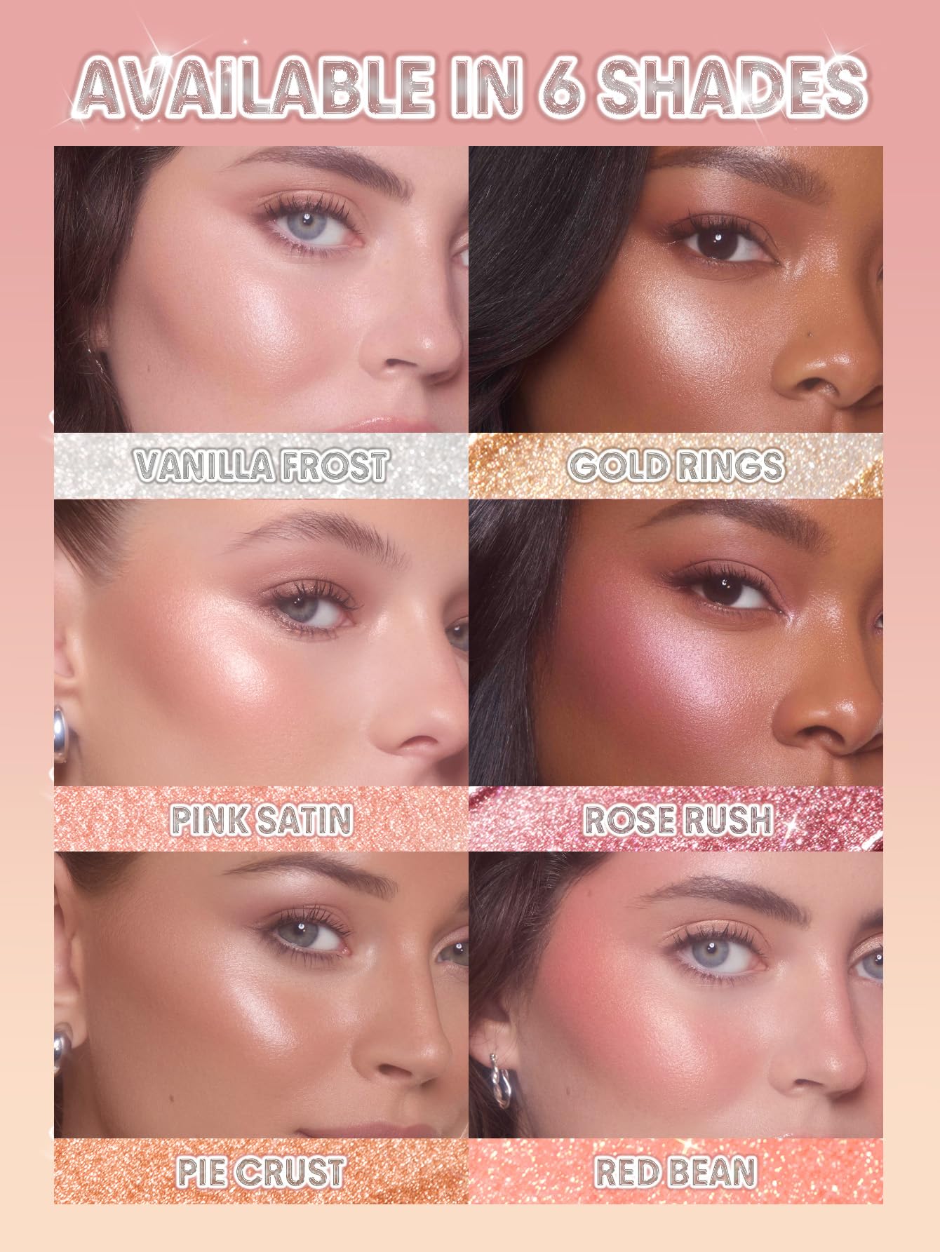 SHEGLAM Buttery Bling Highlighter stick Cream Milk Makeup for Face-Gold Rings