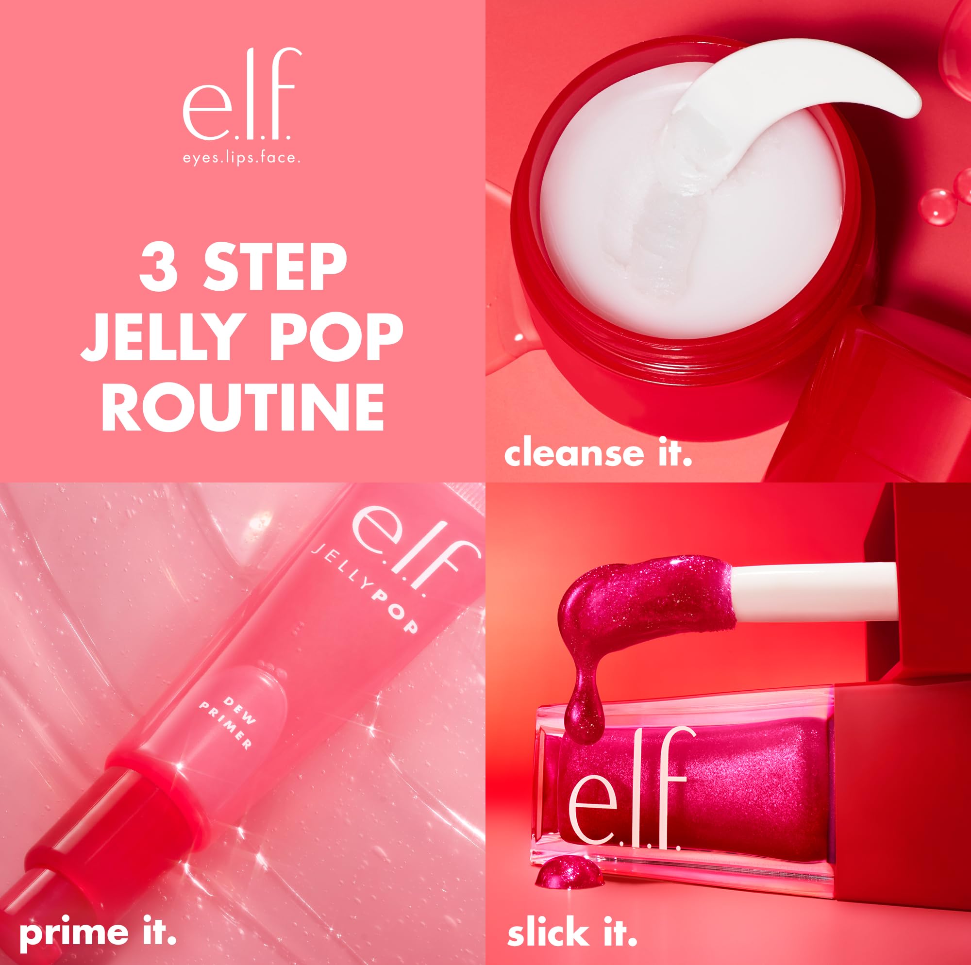 e.l.f. Jelly Pop Dew Primer, Limited Edition Translucent Face Primer For Moisturizing & Smoothing Skin & Gripping Makeup, Vegan & Cruelty-Free