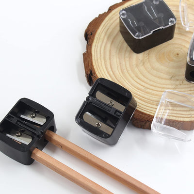 BokWin 5PCS Cosmetic Pencil Sharpener, Makeup Pencil Sharpener, Dual Holes Eyeliner Sharpener for Eyeliner Lipliner Pencils