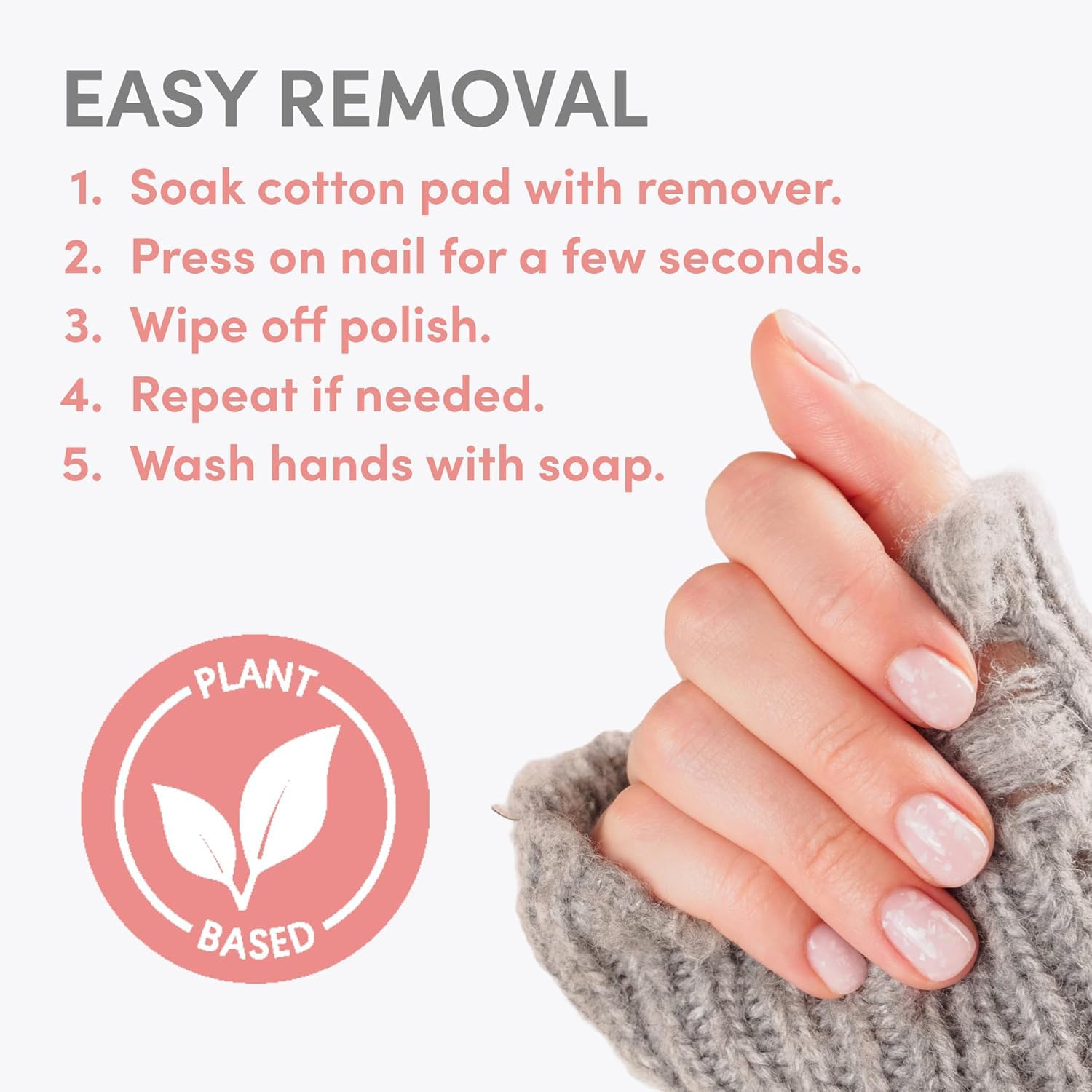 ella+mila 100% Pure Acetone Nail Polish Remover – Professional Strength Gel, Acrylic & Shellac Remover – Fingernail Polish Soak for Dip Powder, Glitter & Artificial Nails (8 fl oz)