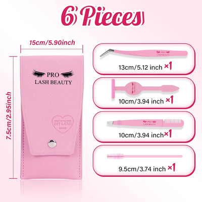 Lash Applicator Tool DIY Eyelash Extension Tweezers Kit Eyelash Applicator Tool (3 pcs)