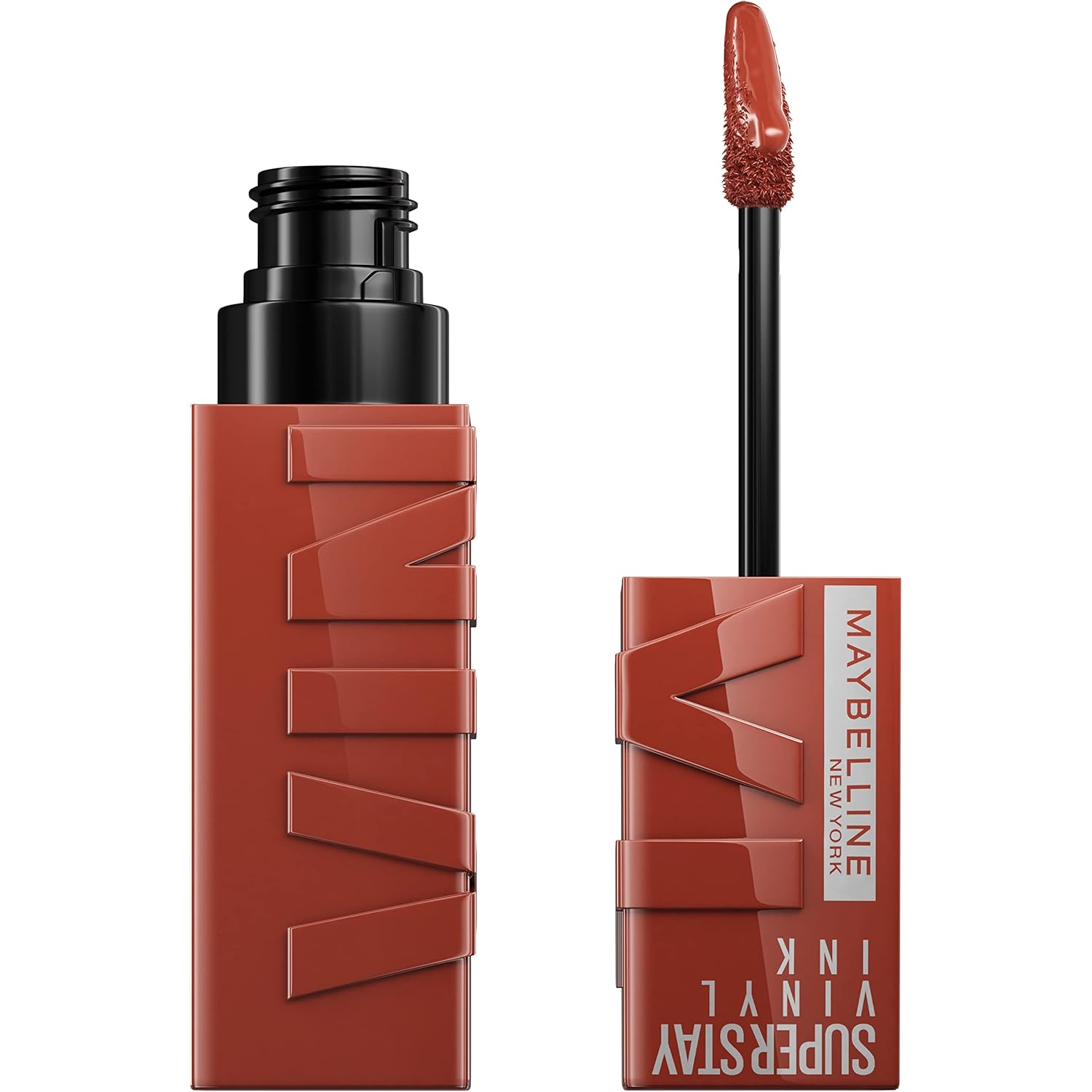 Maybelline Super Stay Vinyl Ink Longwear No-Budge Liquid Lipcolor Makeup, Highly Pigmented Color and Instant Shine, Royal, Deep Wine Red Lipstick, 0.14 fl oz, 1 Count