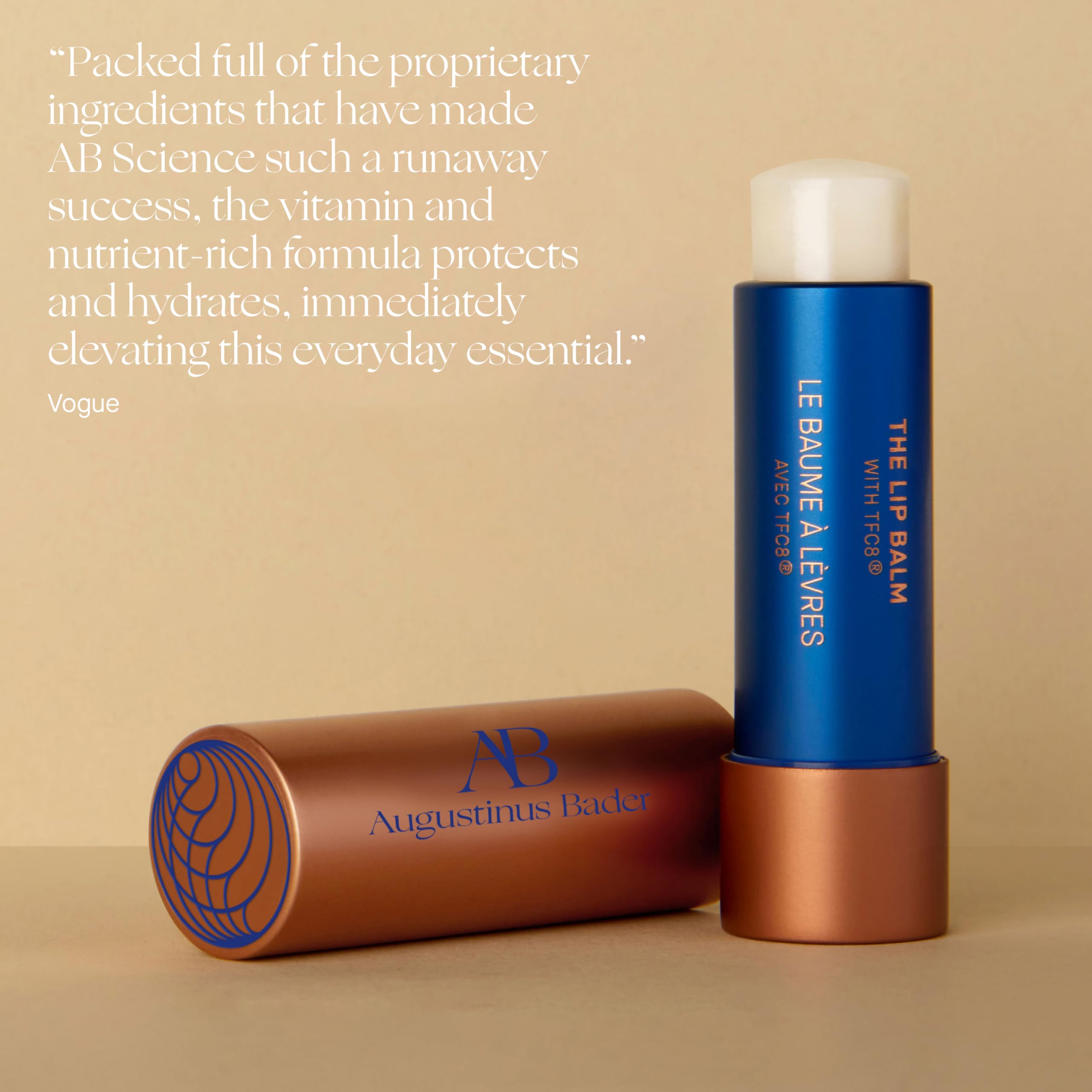 Augustinus Bader The Lip Balm – Luxury Nourishing & Hydrating Treatment Balm – Smooths, Softens & Restores Dry, Chapped Lips – Lightweight, Long-Lasting Moisture – 4 g / 0.14 oz