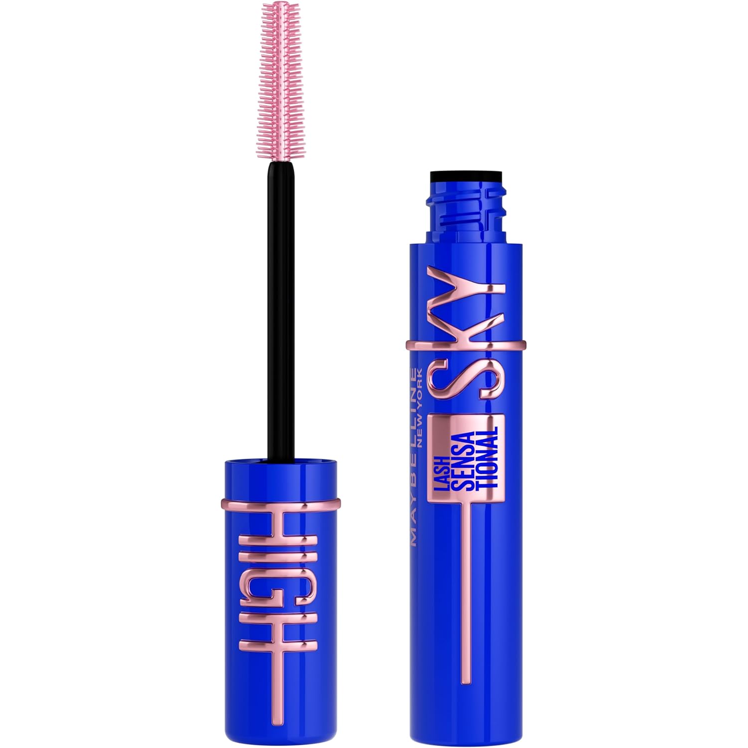 Maybelline Lash Sensational Sky High Washable Mascara Makeup, Volumizing, Lengthening, Defining, Curling, Multiplying, Buildable Formula, Cosmic Black, 1 Count