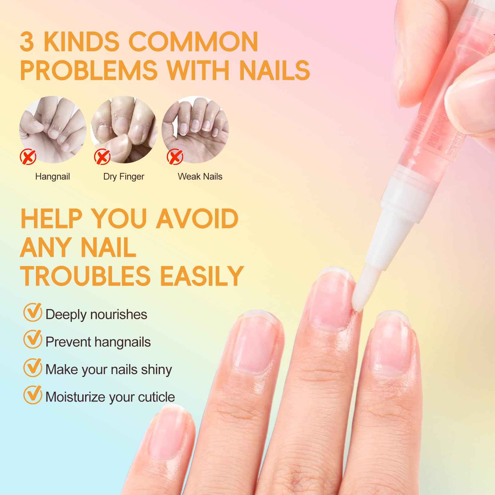 COSCELIA 16 PCS Cuticle Oil Pen for Nails Cuticle Revitalizer Oil Pens Set Nail Care Nourishment Treatment Moisturized Repair Pen Bulk Manicure Tools for Gel Nails Gifts for Women