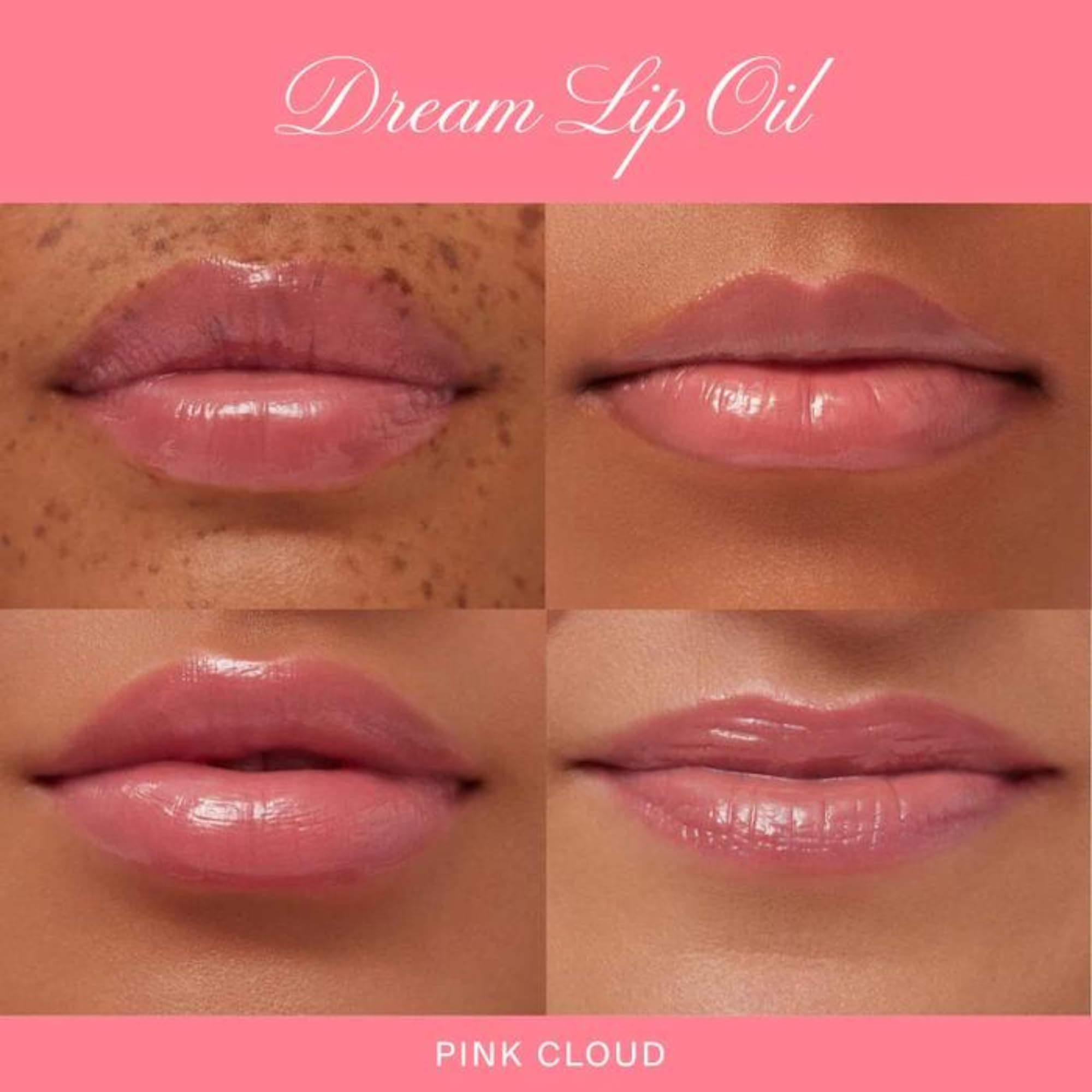 Summer Fridays Dream Lip Oil - Hydrating Tinted Lip Gloss Oil - Non-Sticky Formula with Skincare Benefits for Long-Lasting Softness + Shine - Effortless Beauty Gifts - Pink Cloud (0.15 Oz)