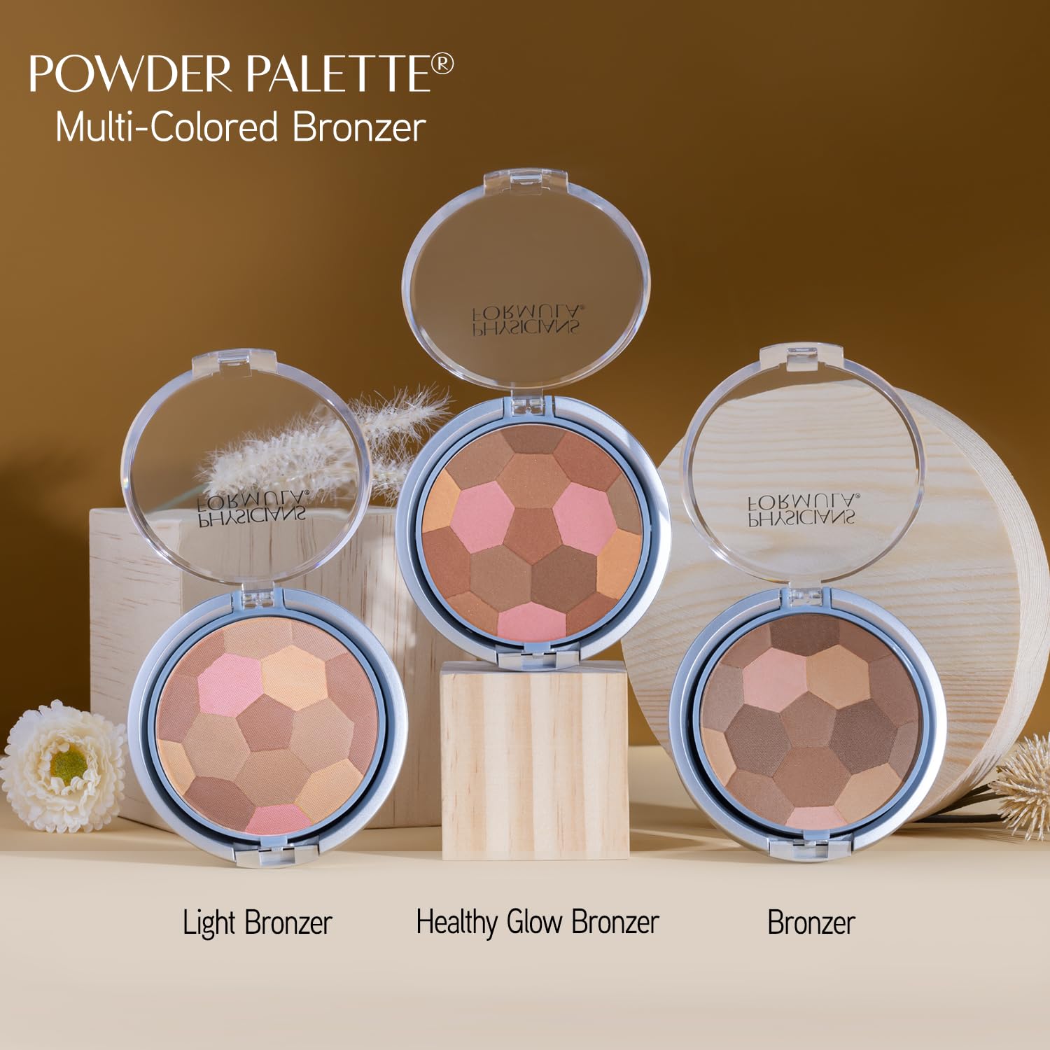 Physicians Formula Powder Palette Multi-Colored Bronzer Light Bronzer, Dermatologist Tested, Clinicially Tested