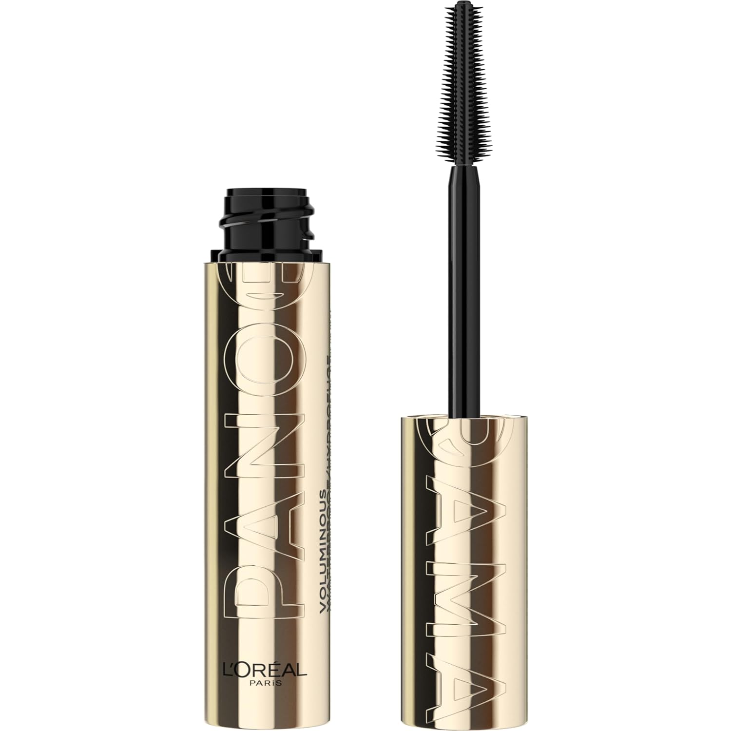 L'Oreal Paris Voluminous Panorama Mascara, Volumizing and Lengthening Mascara, Washable Longwear and Smudge Resistant Make Up, Blackest Black, 0.33 Fl Oz