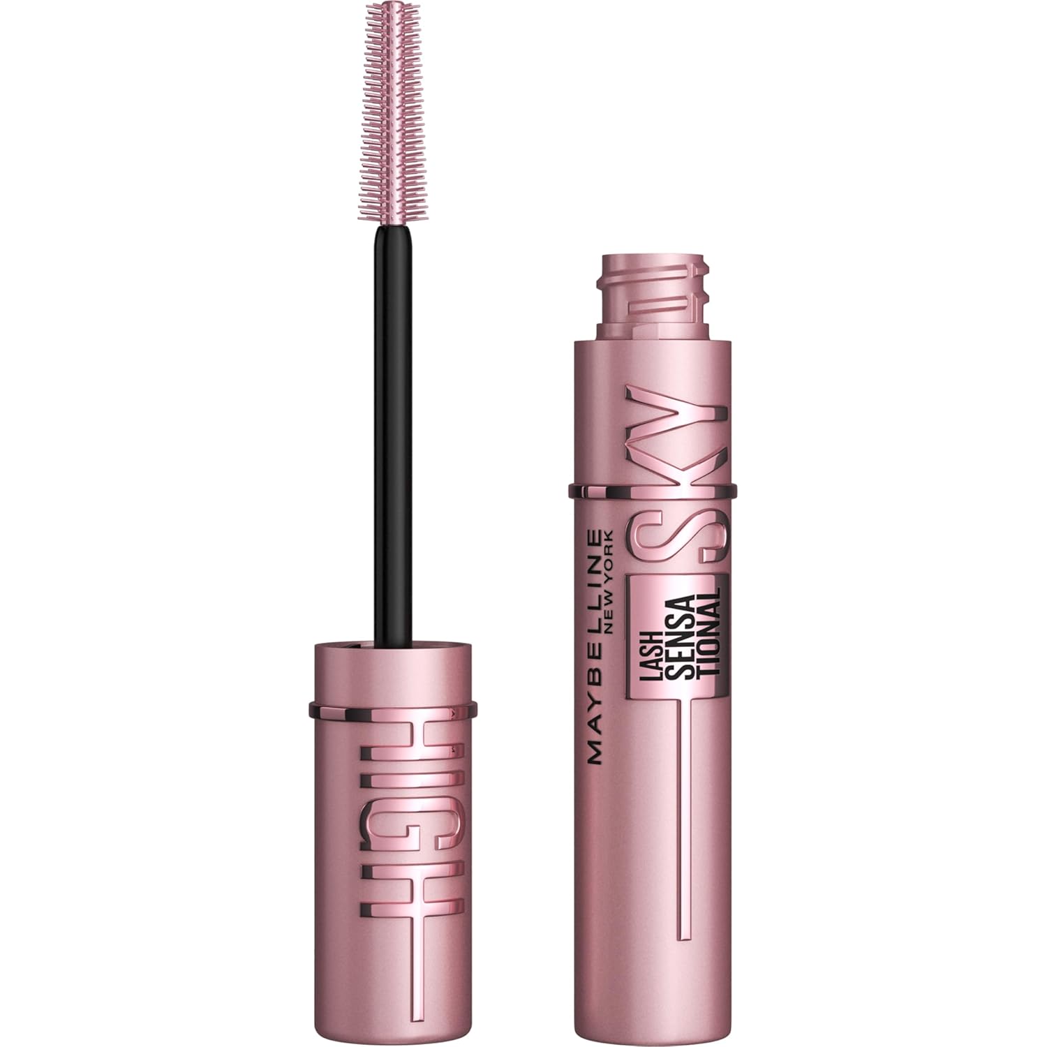 Maybelline Lash Sensational Sky High Washable Mascara Makeup, Volumizing, Lengthening, Defining, Curling, Multiplying, Buildable Formula, Cosmic Black, 1 Count
