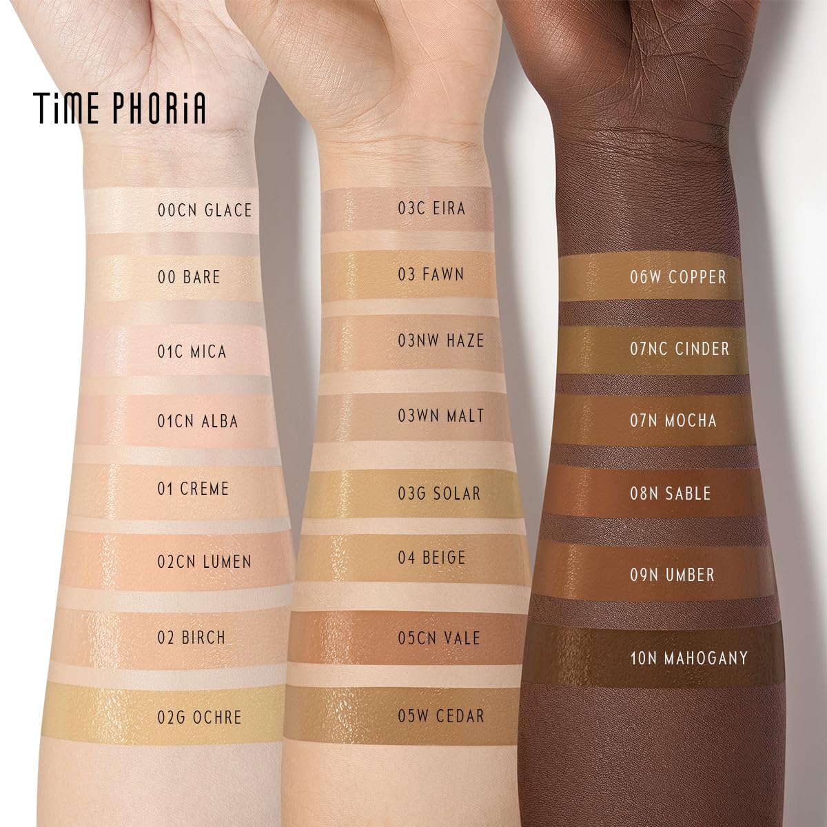 TIMEPHORIA Timeless Utopia Glow Cushion Foundation 02 Birch - Radiant Glow Finish, Medium to High Coverage, Hydrating Peptide Complex, Lightweight Air Cushion, Long-Lasting Smooth Blurring Base Makeup
