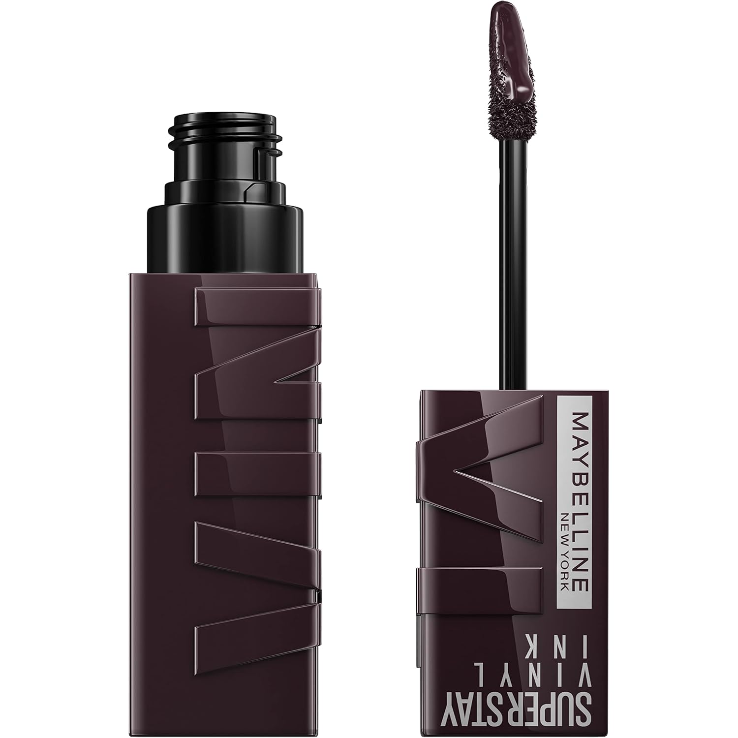 Maybelline Super Stay Vinyl Ink Longwear No-Budge Liquid Lipcolor Makeup, Highly Pigmented Color and Instant Shine, Royal, Deep Wine Red Lipstick, 0.14 fl oz, 1 Count