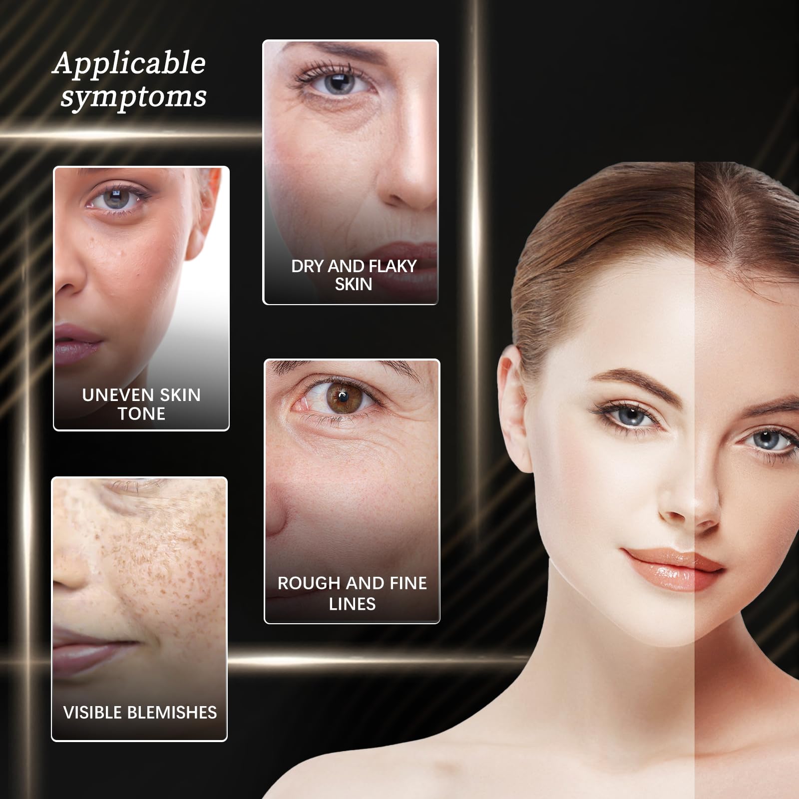 3 In 1-Luxury Anti-Wrinkle Foundation Stick SPF 50+ with Brush, Hydrating Non-Sticky Matte Foundation Stick, Travel Size Defense Face and Body Sunscreen Lotion, 1.42 Fl Oz
