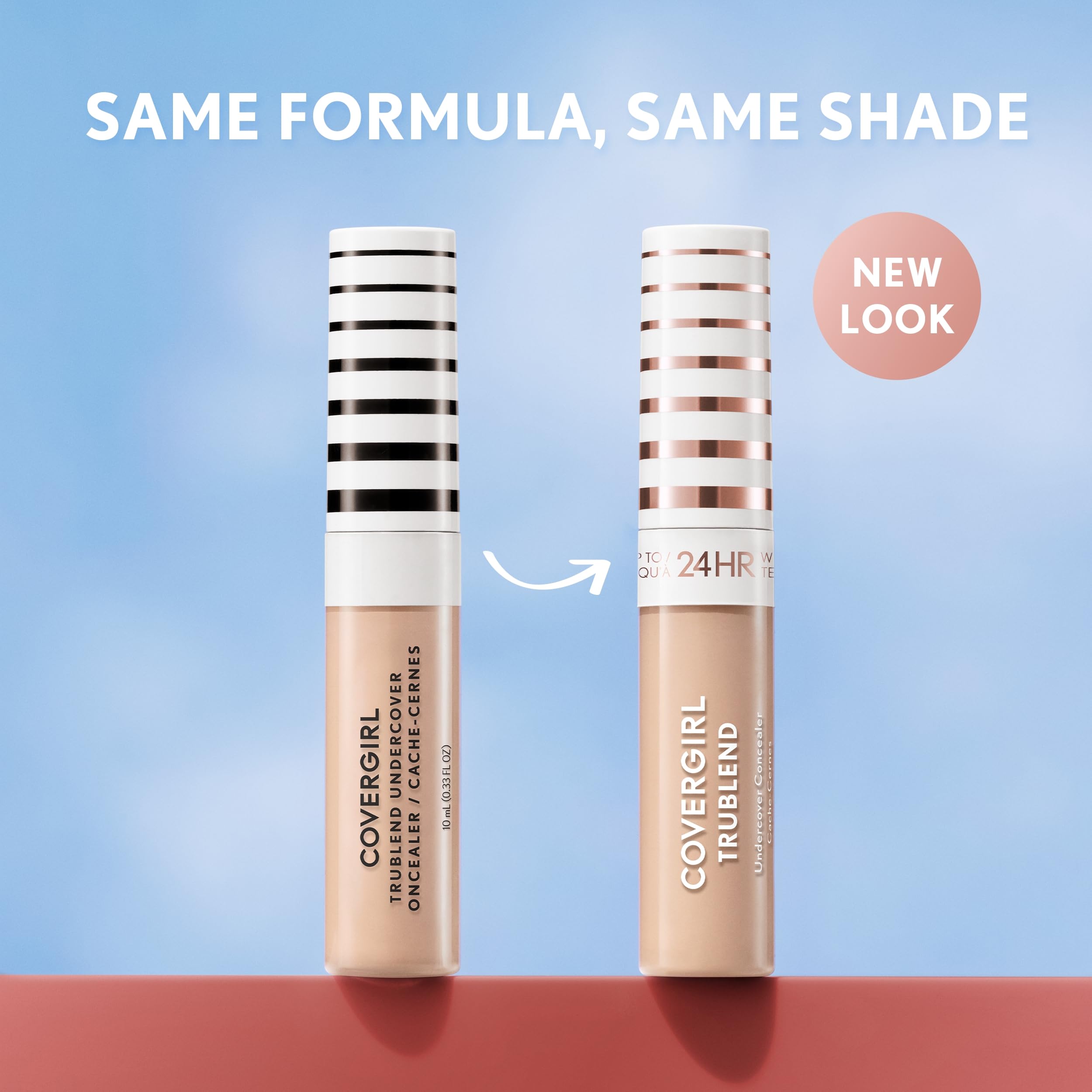 COVERGIRL TruBlend Undercover Concealer, Buildable, Full Coverage, 24-Hour Wear, Matte Finish - L150 Porcelain