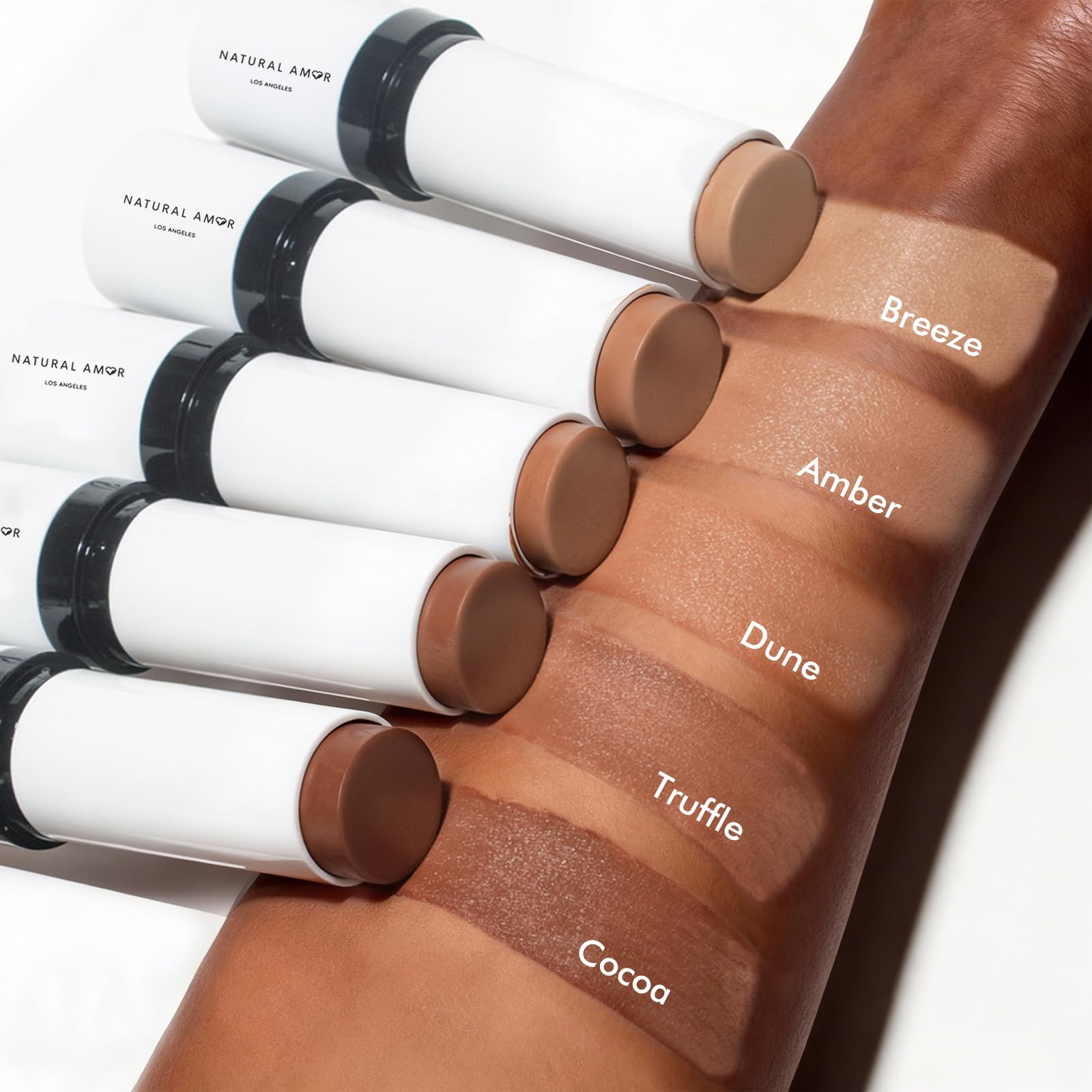 Natural Amor Sculpt Stick, Soothe Cream Contour Stick with Vitamin E, Shea Butter, Matte Finish, Cool Tones, Smooth Blendable Formula, Travel-Friendly Chubby Stick- Truffle