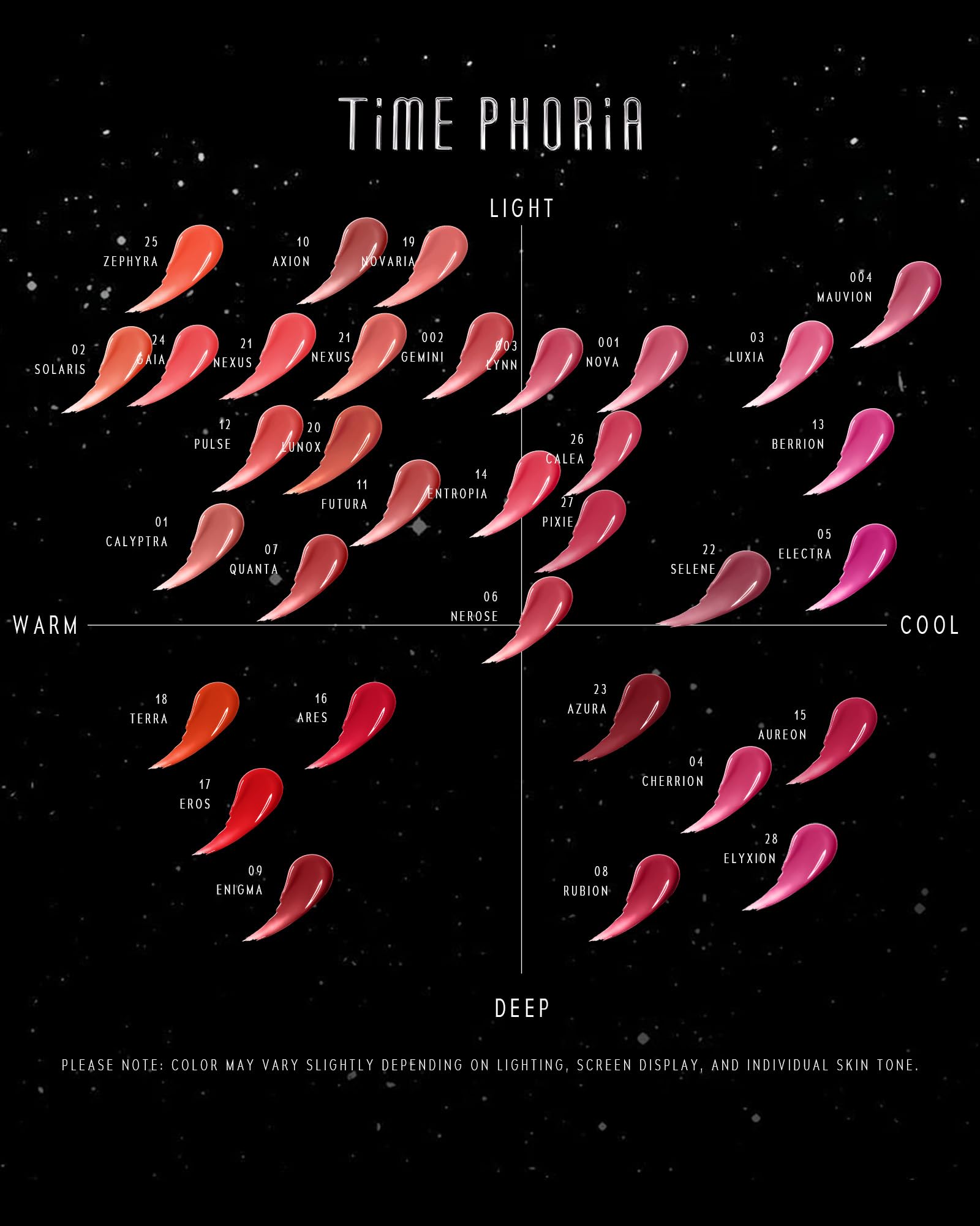 TIMEPHORIA Stellar Dust Lip Stain 11 Futura, Transfer-Proof &Smudgeproof Lip Gloss, Rose Brown Tinted Glossy Finish, High-Pigment Vibrant Color, Hydrating Lightweight Long-Lasting Lip Makeup for Women