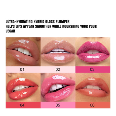 Plumping Lip Oil With Chili Extract - Fuller Lips Instantly! Ultra-Hydrating & Nourishing, Glossy Finish Lip Glow Oil, Lip Plumping Booster Plump, Smooth, and Define Your Lips Naturally (01 Pink)