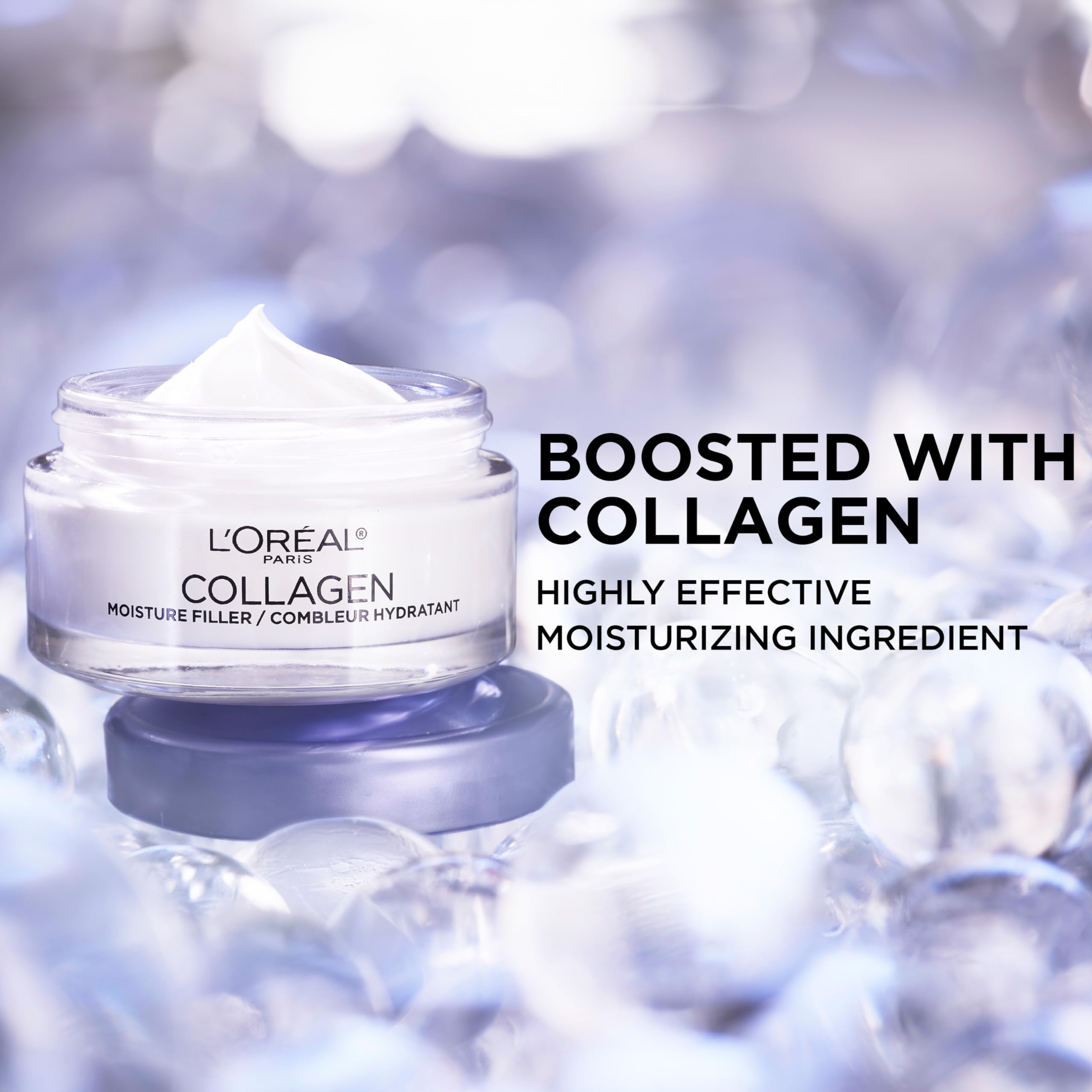 L’Oreal Paris Collagen Daily Face Moisturizer, Anti Aging Face Cream to Reduce Wrinkles and Provide Intense Hydration, 1.7 oz