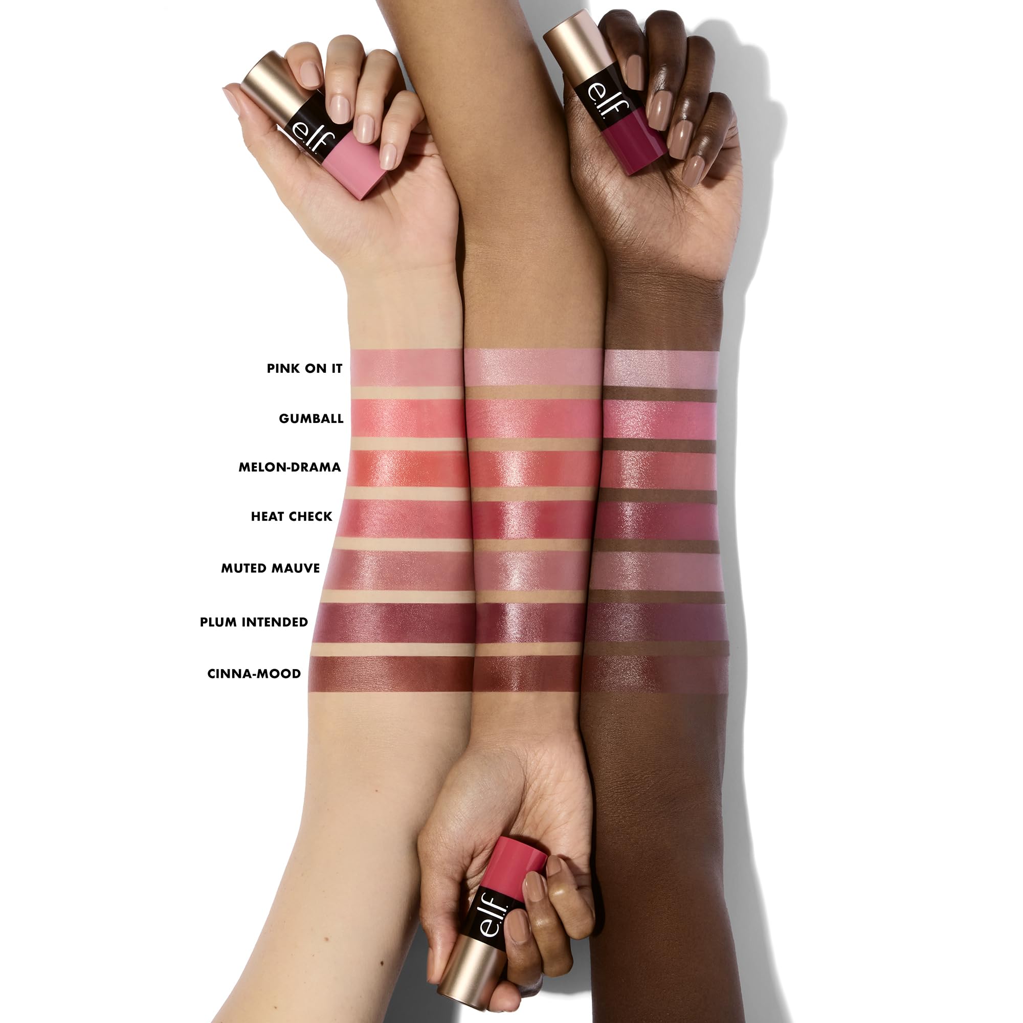 e.l.f. Soft Glam Cream Blush Stick, Buildable Cream Blush for A Natural Flush & Satin Finish, Made with Shea Butter, Vegan & Cruelty-Free, Muted Mauve