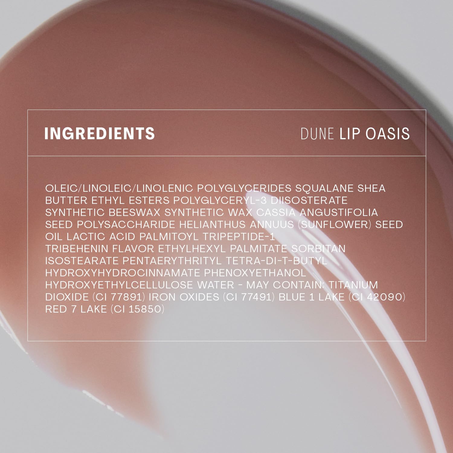 The Outset Lip Oasis Hydrating Lip Balm, Glossy Moisturizing Lip Treatment for Dry, Sensitive Lips, Clean, Vegan & Gluten-Free, Sheer Tint Dune, 0.3 oz