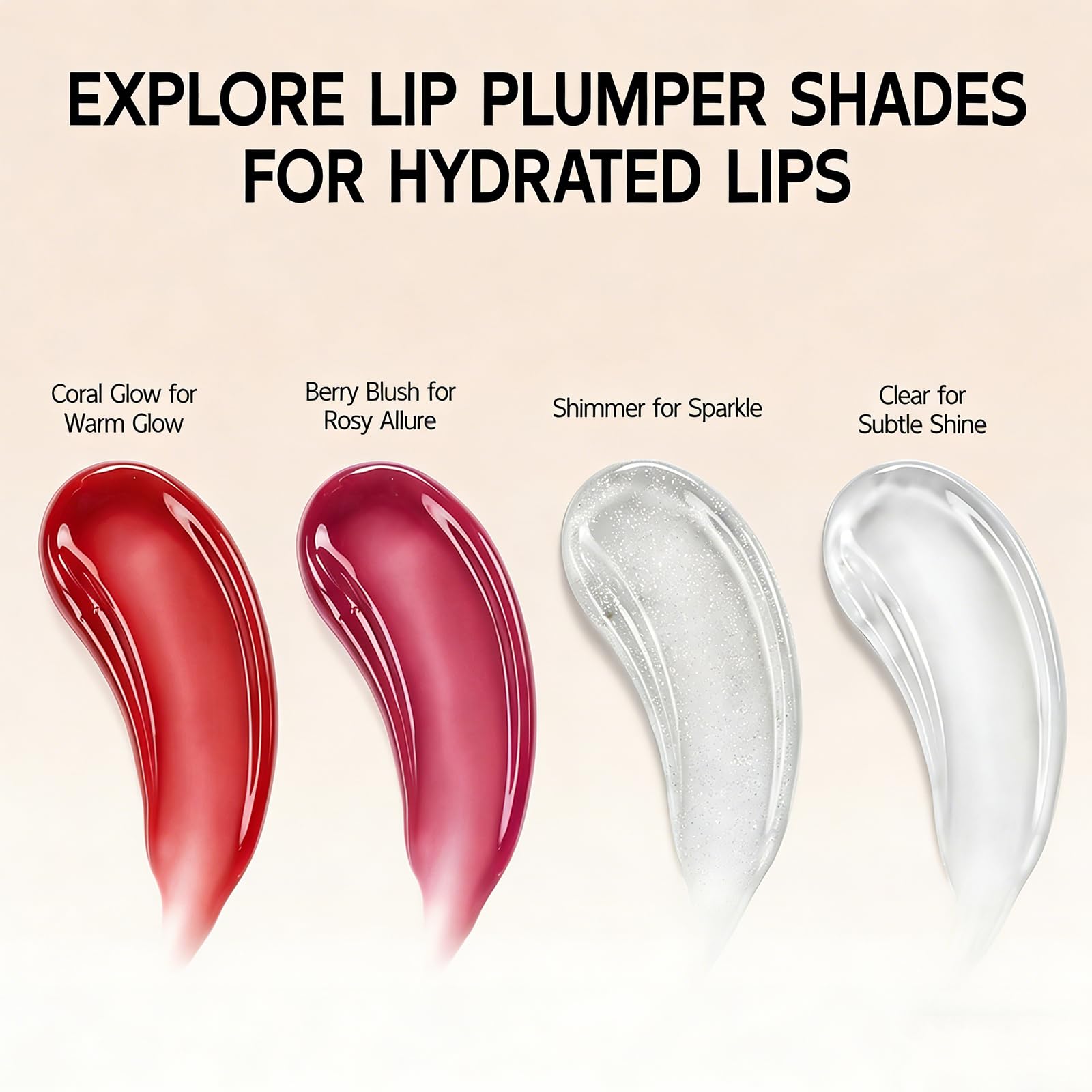 YouthVibe 5% Volufiline Lip Balm & Gloss, Hydrating Lip Care with Shea Butter, Collagen, Peptide & PDRN - Fuller-Looking Lips Over Time, No Burning or Tingling, Non-Sticky Essence - Clear
