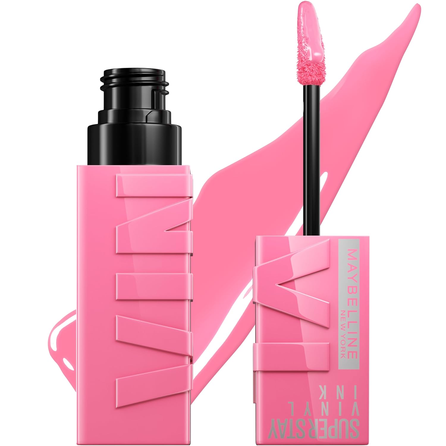 Maybelline Super Stay Vinyl Ink Longwear No-Budge Liquid Lipcolor Makeup, Highly Pigmented Color and Instant Shine, Royal, Deep Wine Red Lipstick, 0.14 fl oz, 1 Count