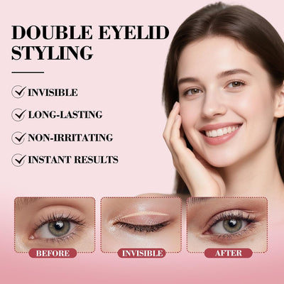 Double Eyelid Tape, Invisible Eyelid Lifter Strips, Hypoallergenic Ultra-Thin Breathable Tape for Hooded, Droopy & Monolid Eyes, Long-Lasting, Invisible Eyelid Tape for Hooded Eyes 480 Pcs