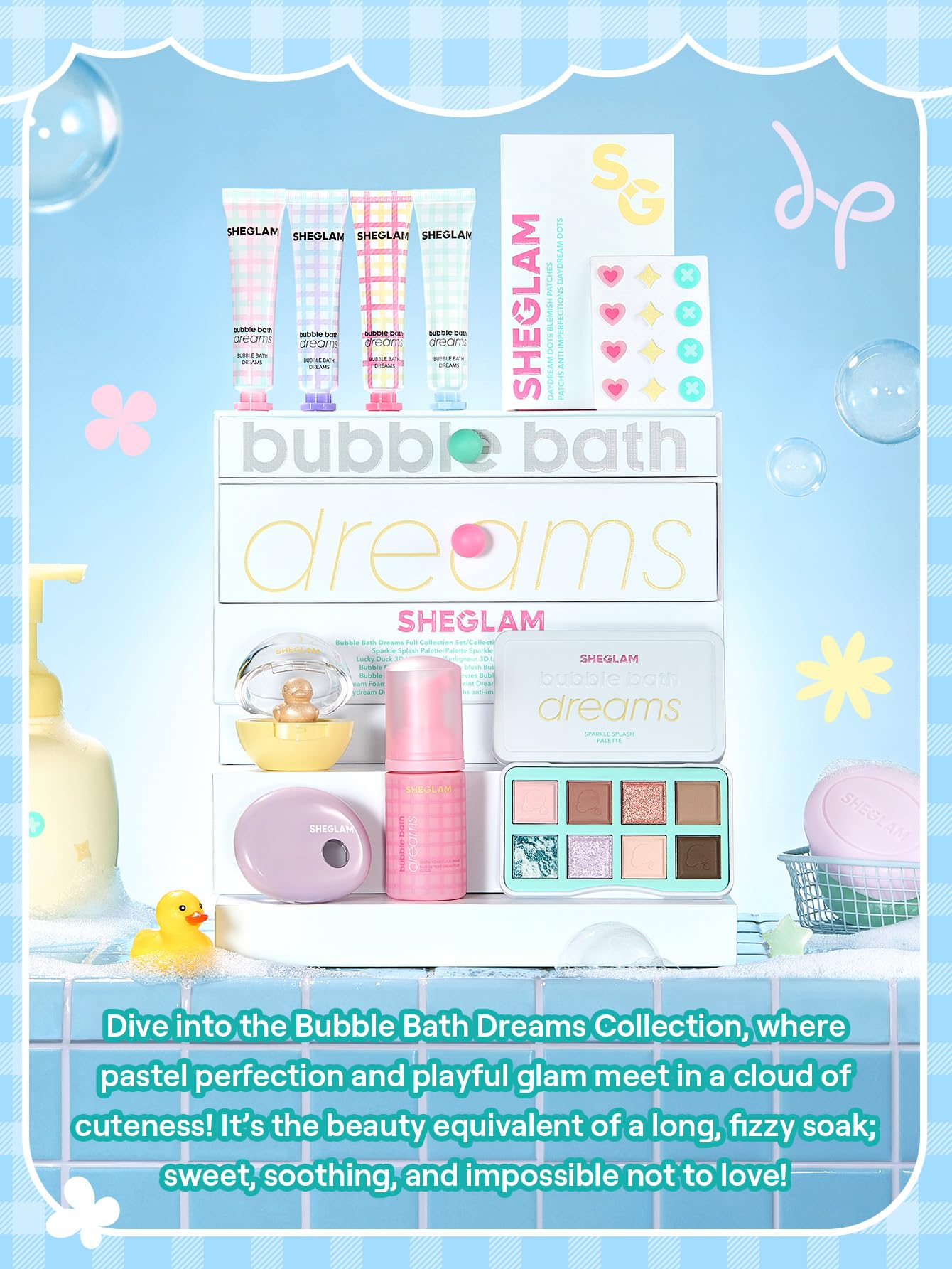 SHEGLAM Lucky Duck 3D Highlighter High Glossy Narutal Glow Finish Long Lasting Highlighter Makeup