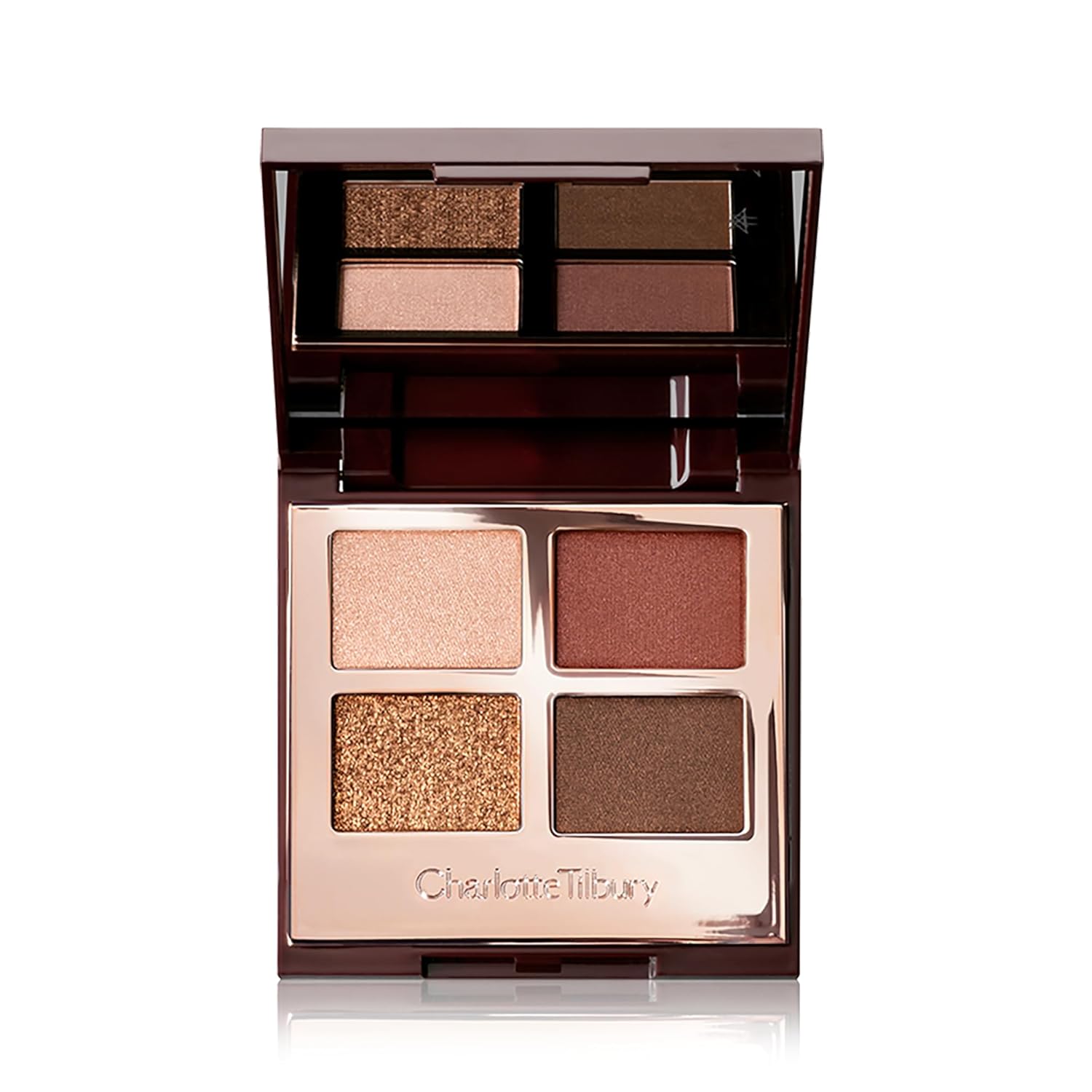 Charlotte Tilbury Luxury Palette Eyeshadow - Shimmer, Metallic & Satin Matte Eyeshadow Quad with a Rich Powder Formula - Includes 4 Complementary Shades