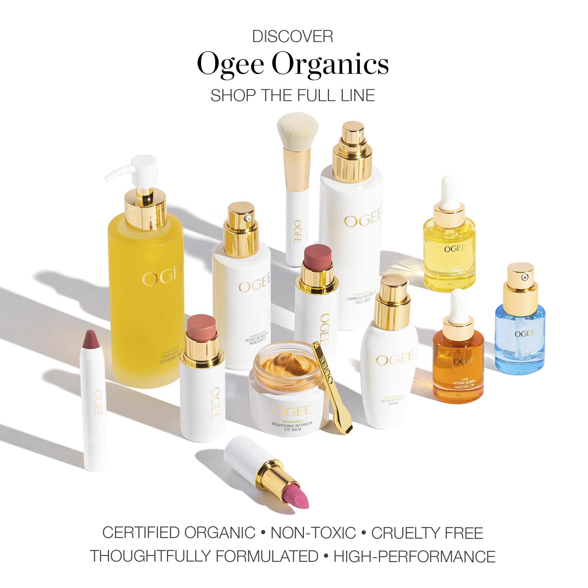Ogee Sculpted Complexion Foundation Stick (Birch 0.25N - Fair, Neutral Undertones) Full Coverage Foundation Makeup - Instantly Balance & Even Complexion - 70% Organic Ingredients
