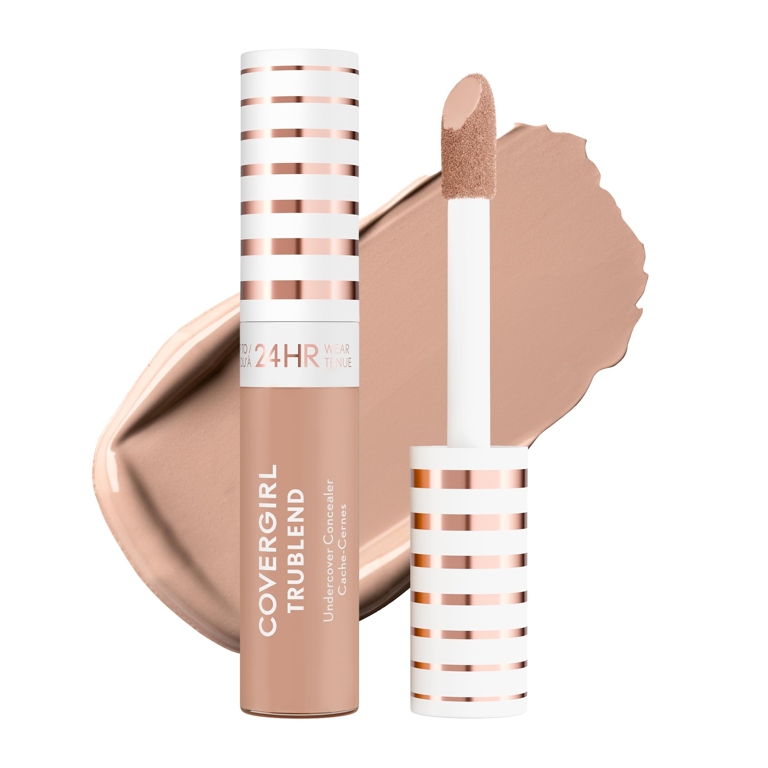 COVERGIRL TruBlend Undercover Concealer, Buildable, Full Coverage, 24-Hour Wear, Matte Finish - L700 Natural Ivory (Packaging May Vary)