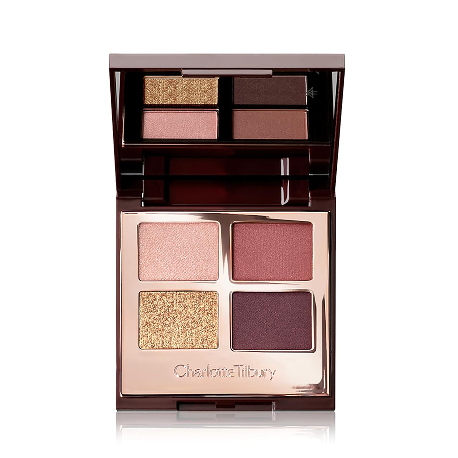 Charlotte Tilbury Luxury Palette Eyeshadow - Shimmer, Metallic & Satin Matte Eyeshadow Quad with a Rich Powder Formula - Includes 4 Complementary Shades