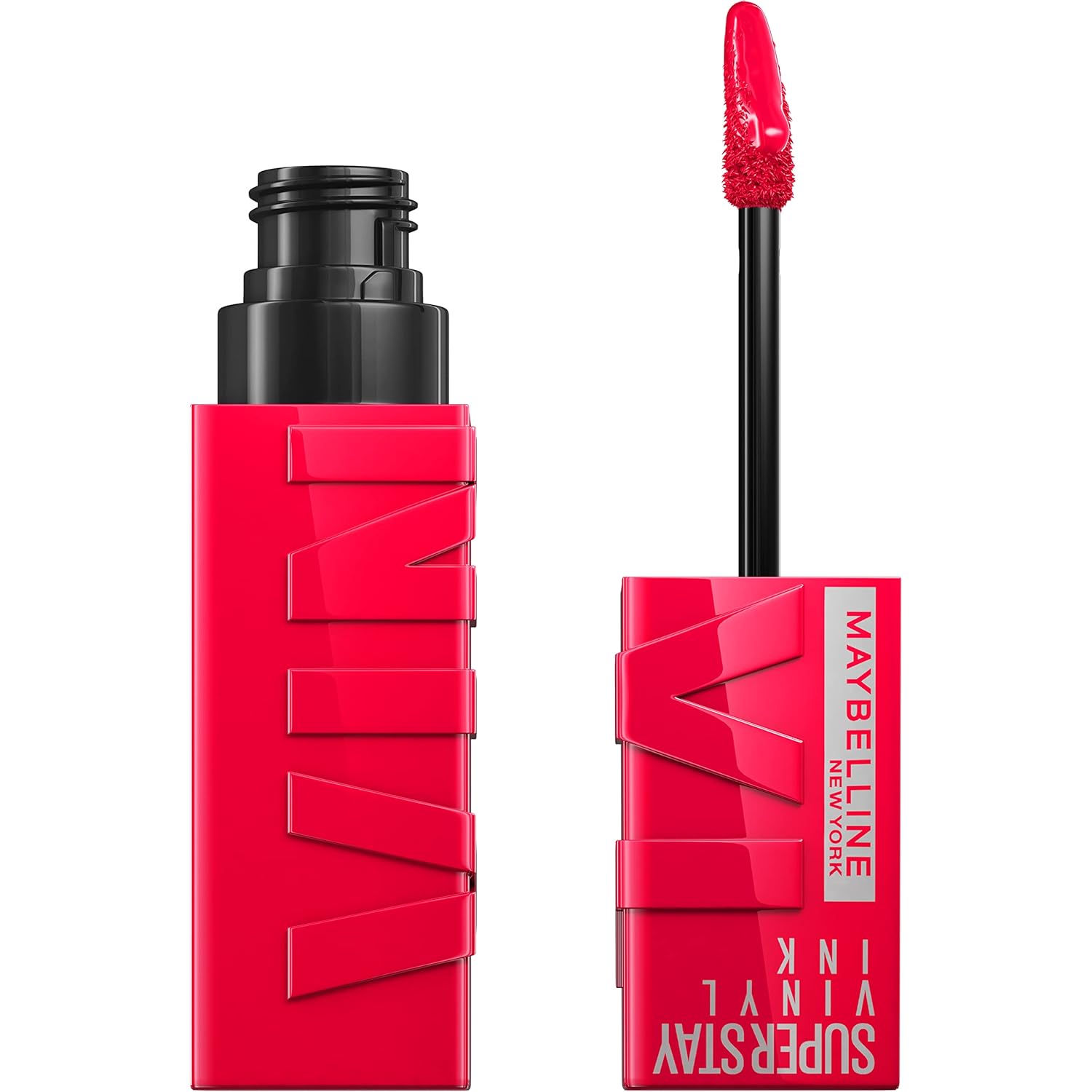 Maybelline Super Stay Vinyl Ink Longwear No-Budge Liquid Lipcolor Makeup, Highly Pigmented Color and Instant Shine, Royal, Deep Wine Red Lipstick, 0.14 fl oz, 1 Count