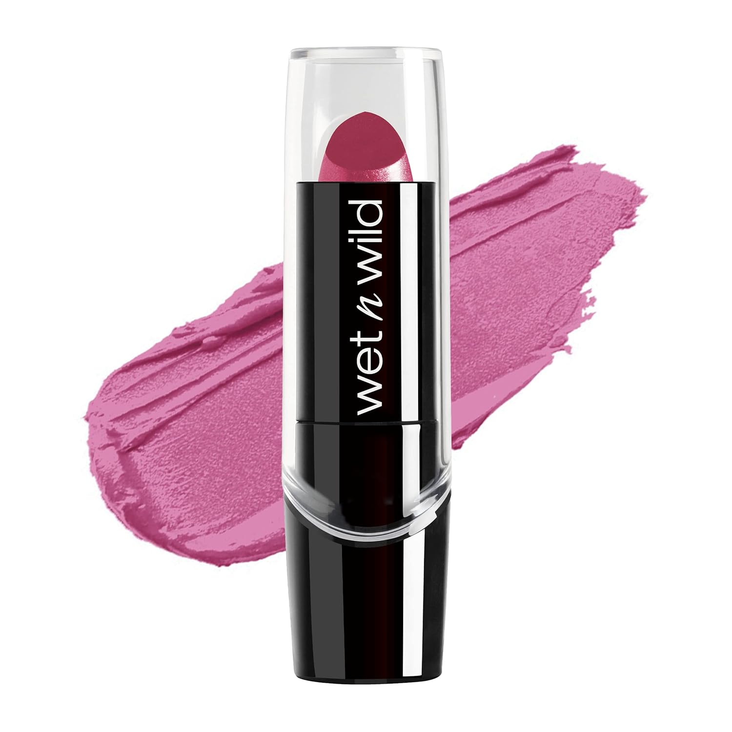wet n wild Silk Finish Lipstick, Hydrating Rich Buildable Lip Color, Formulated with Vitamins A,E, & Macadamia for Ultimate Hydration, Cruelty-Free & Vegan - Mink Brown
