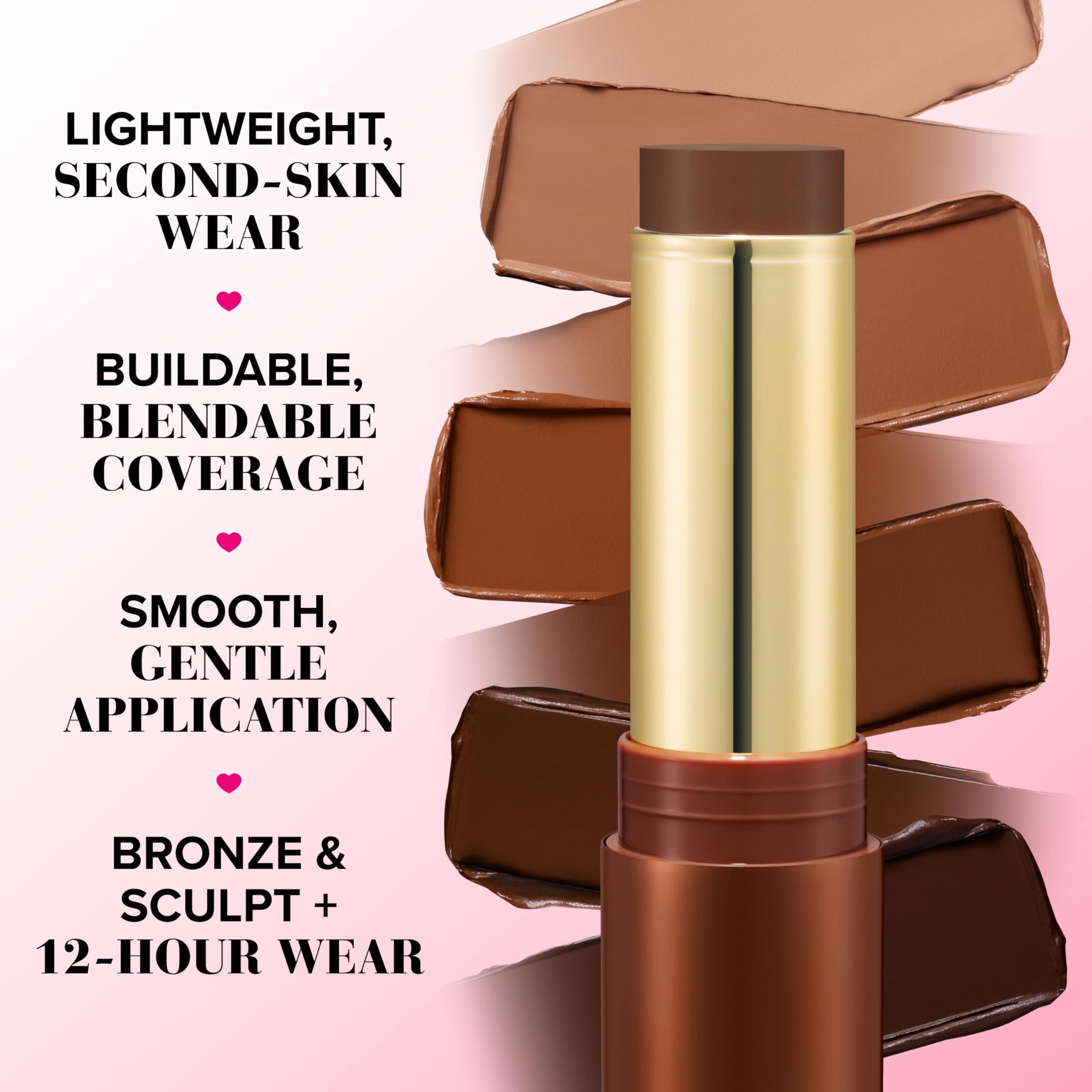Too Faced Chocolate Soleil Melting Bronzing & Sculpting Stick | Multi-Use, Contour + Cream Bronzer Stick | Lightweight, Satin-Finish with Buildable Coverage, 0.28 Ounce, 0.28 Ounce, Chocolate Souffle