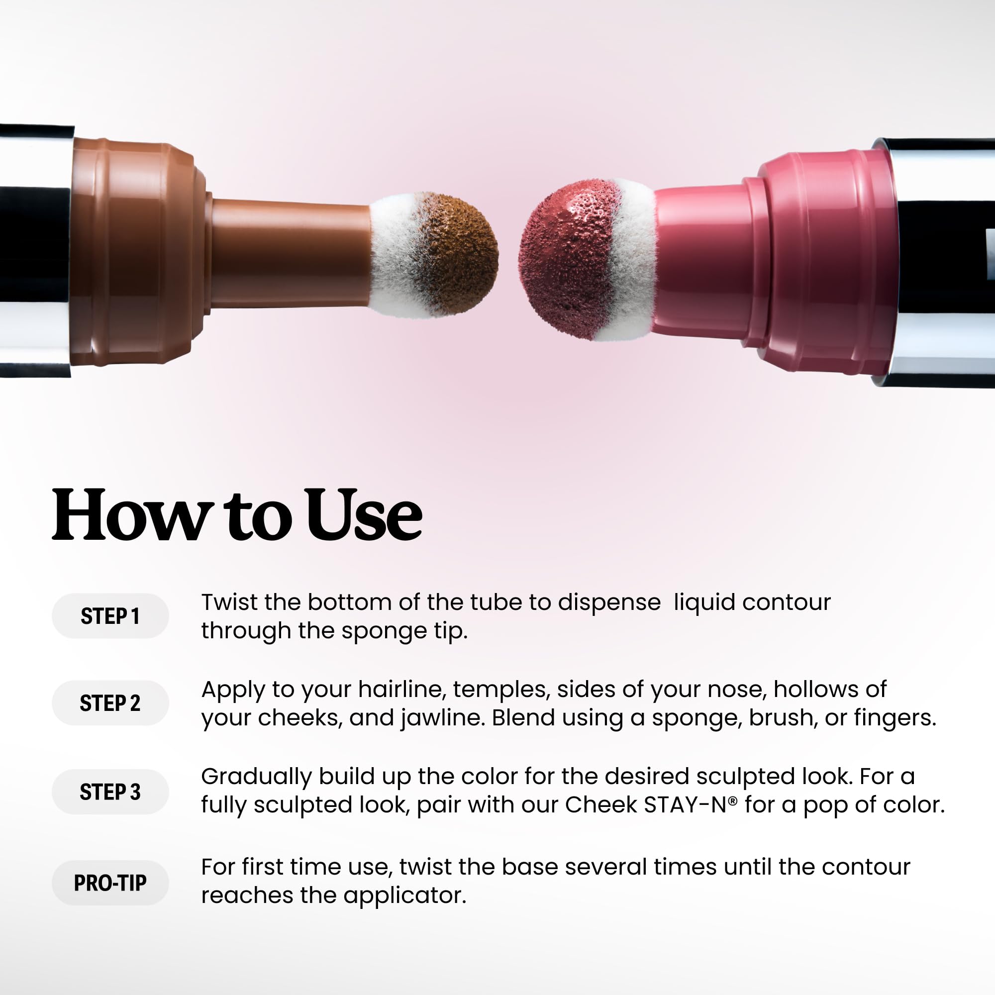Sacheu Liquid Contour STAY-N Long Wear Cream Contour Makeup — Long Lasting, Blendable, & Lightweight Formula — Vegan & Cruelty-free, Giving Drama